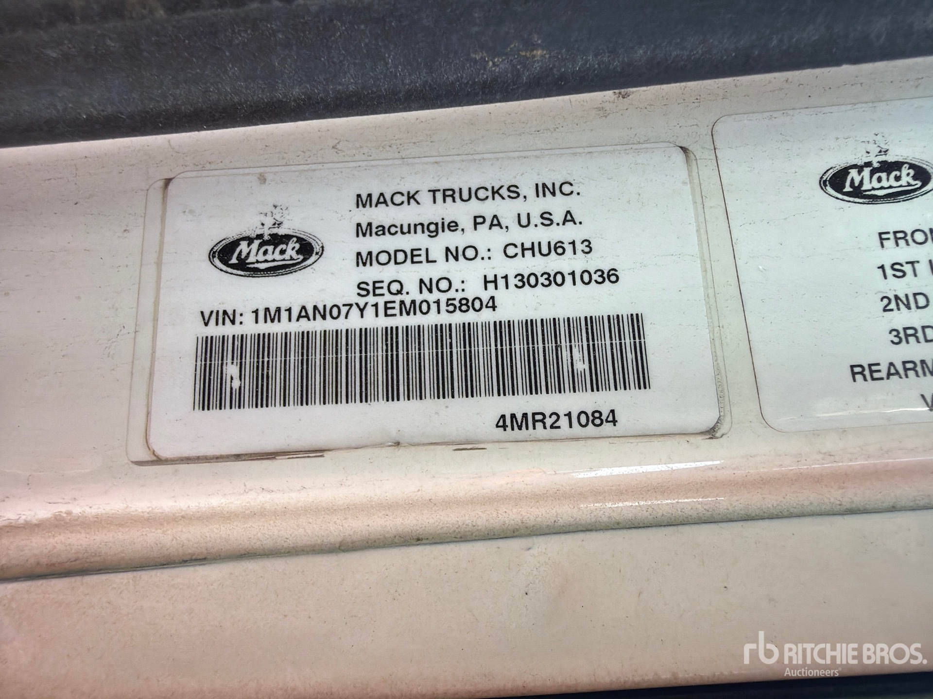 2014 Mack CHU613