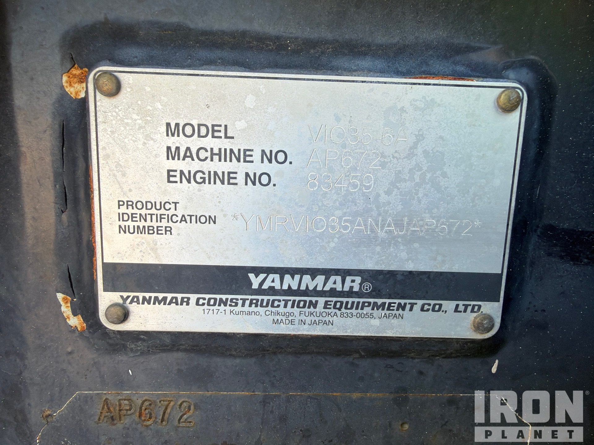 2022 Yanmar VIO35-6A