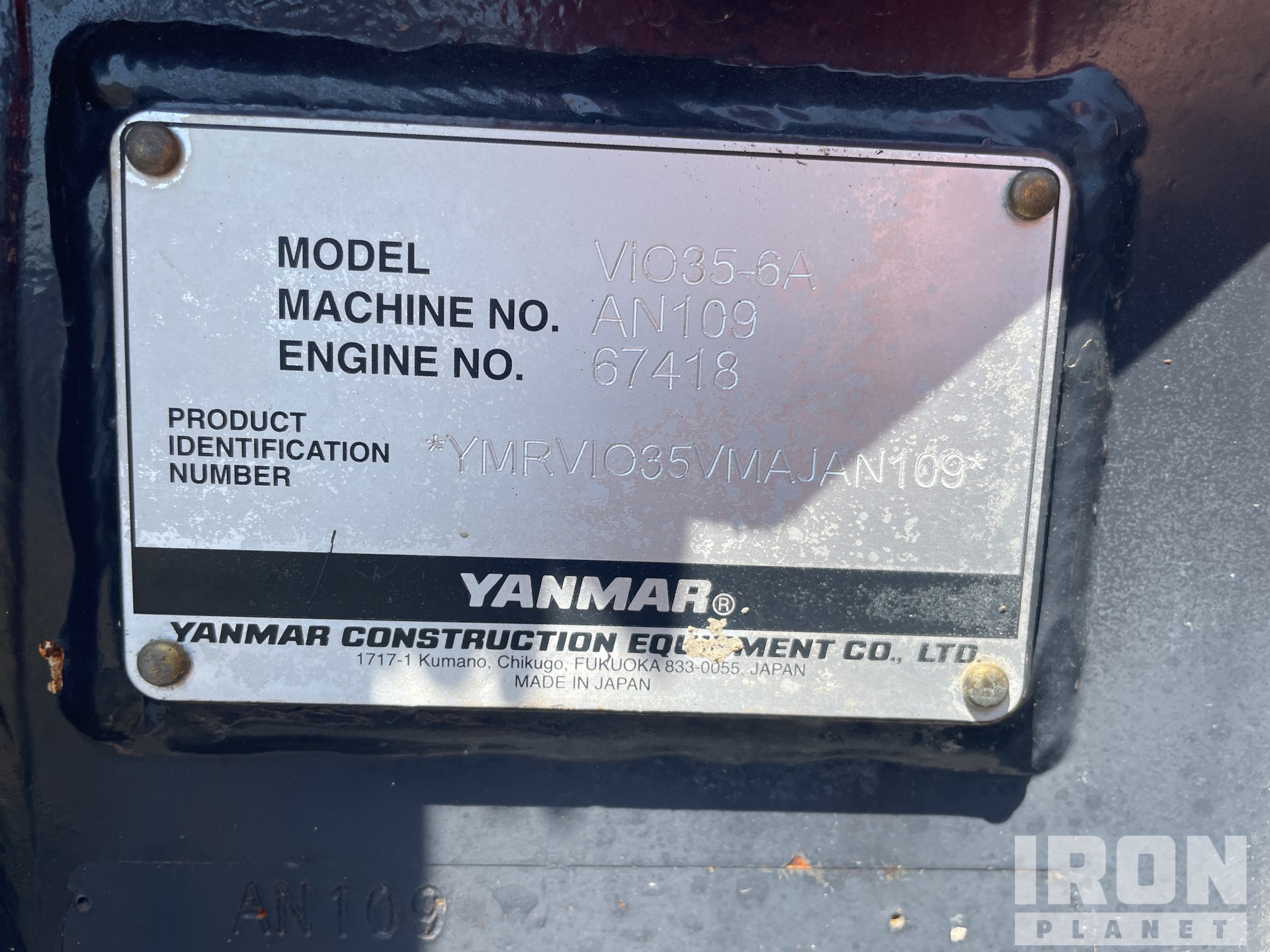 2021 Yanmar VIO35-6A