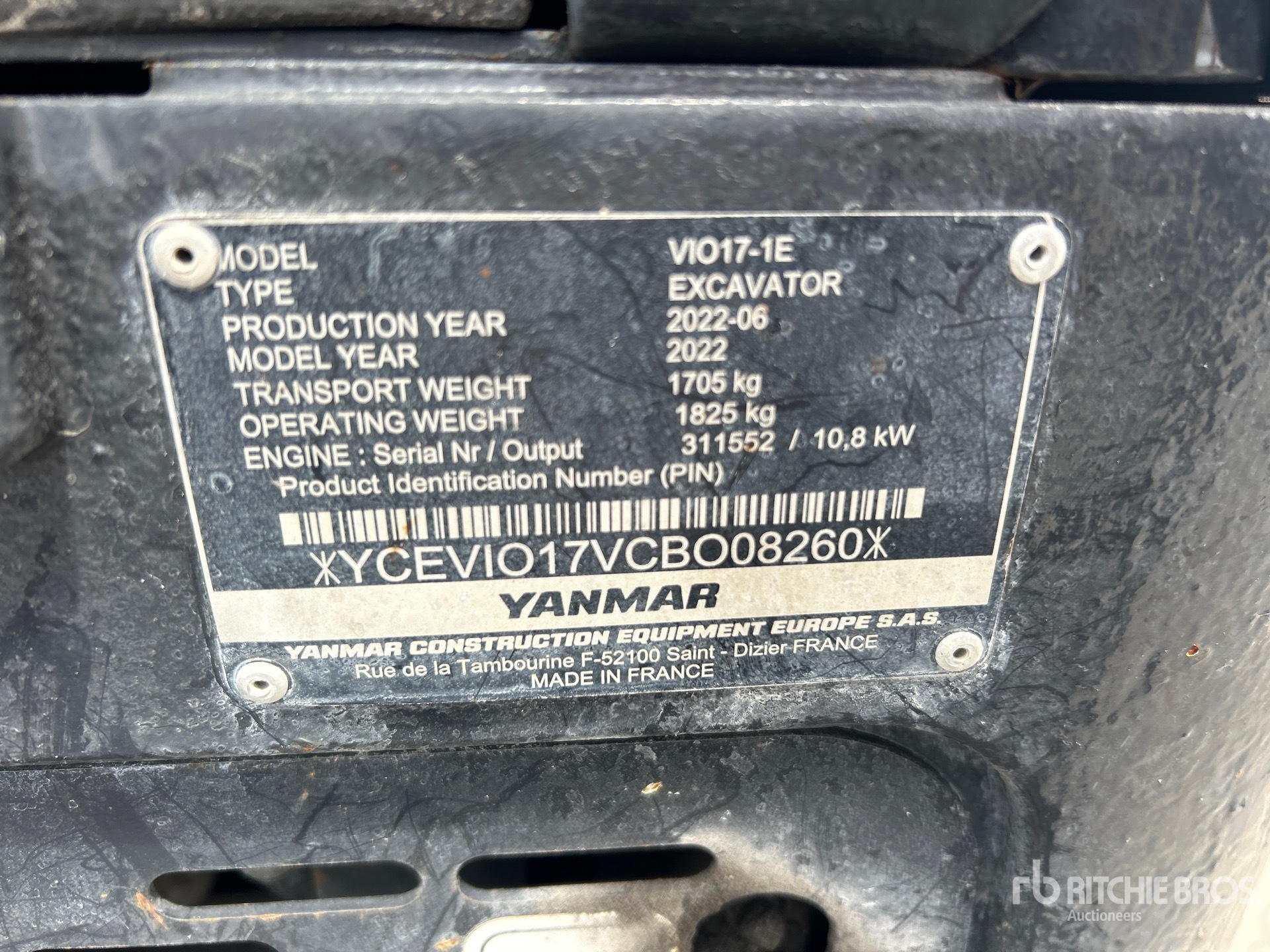 Photo of a 2022 Yanmar VIO17