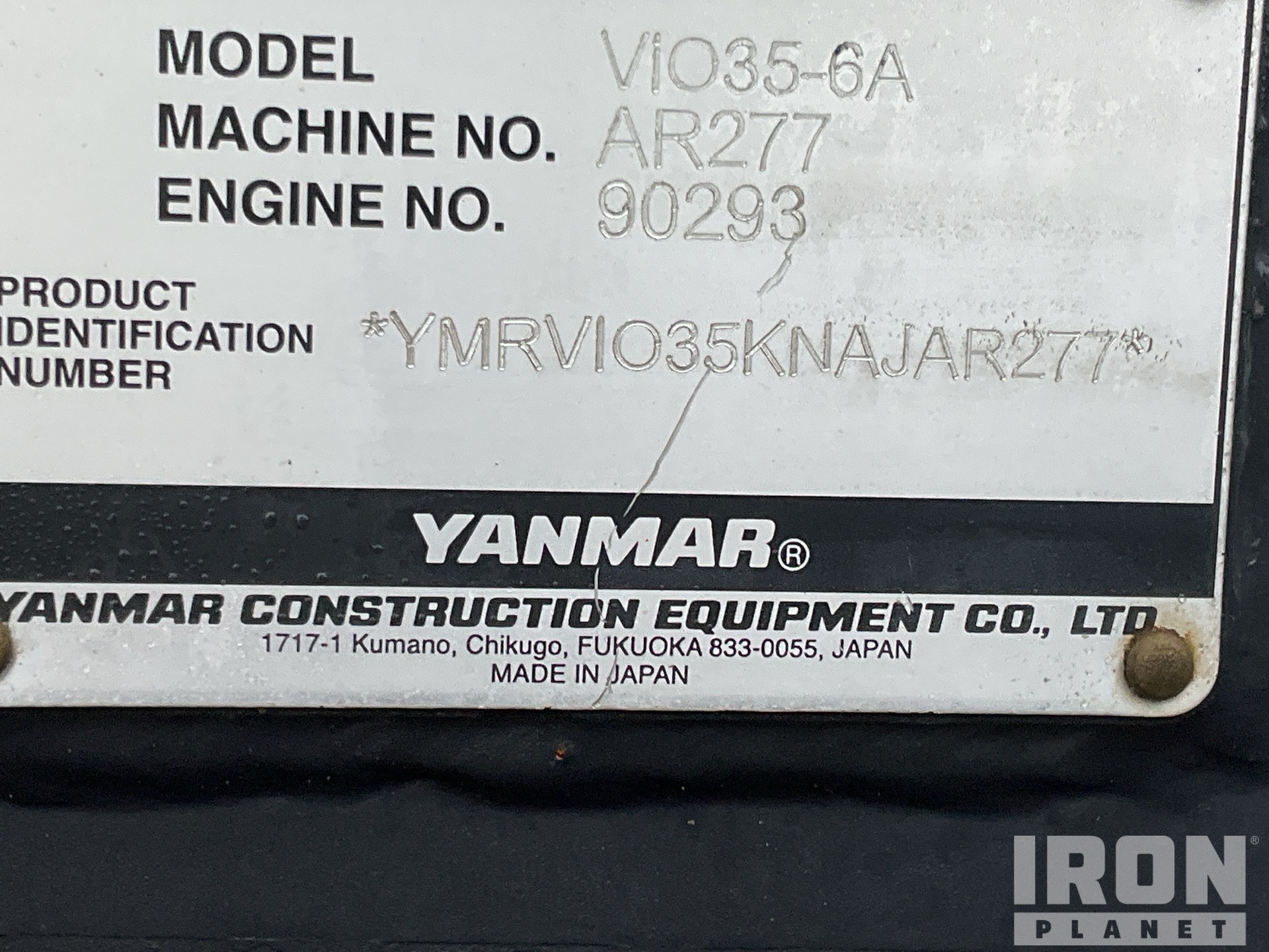 2022 Yanmar VIO35-6A