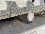Undercarriage with Left Carrier Rollers