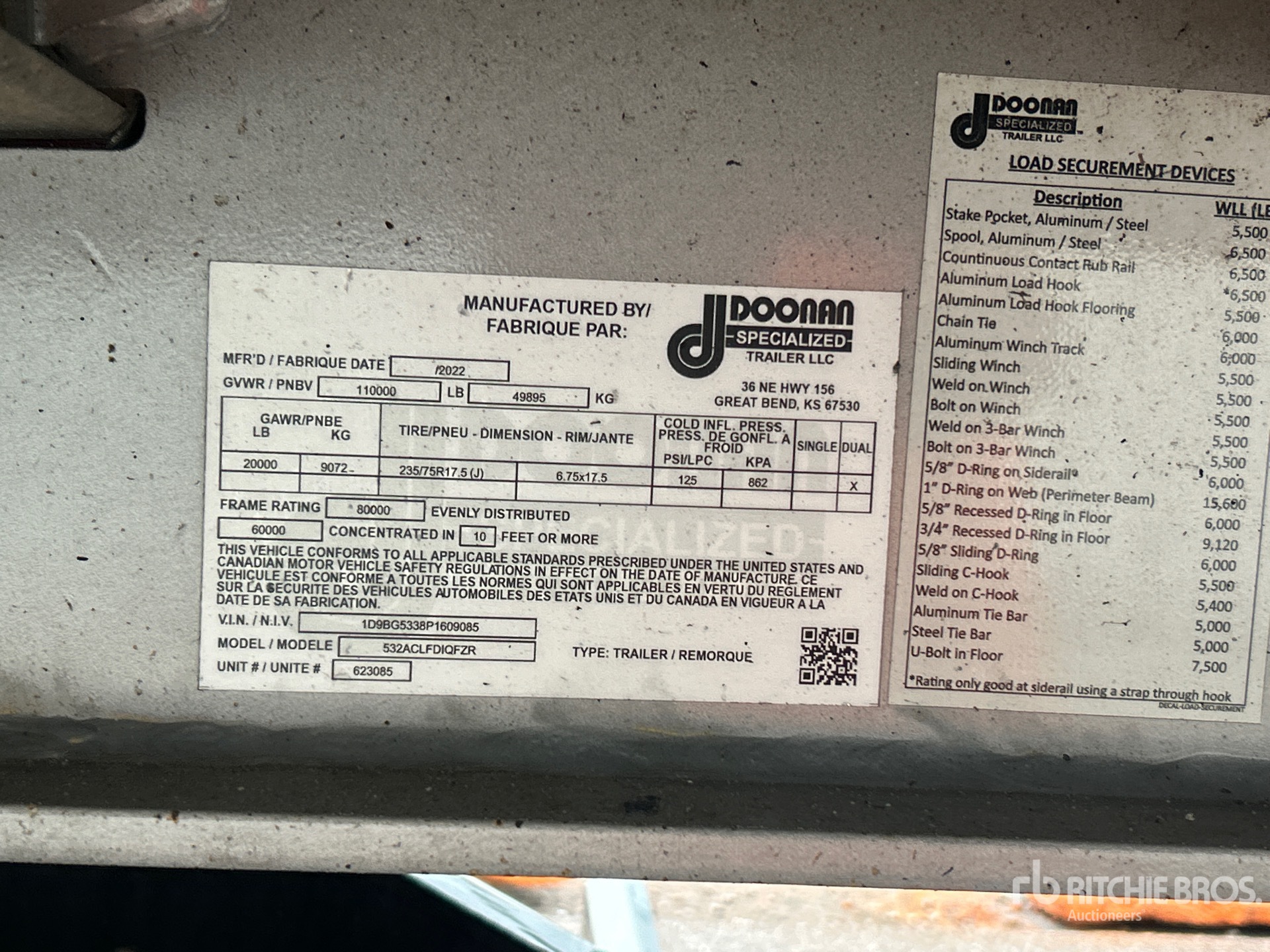 Photo of a 2023 Doosan 53 ft Tri/A
