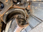 Undercarriage with Left Track Tensioner