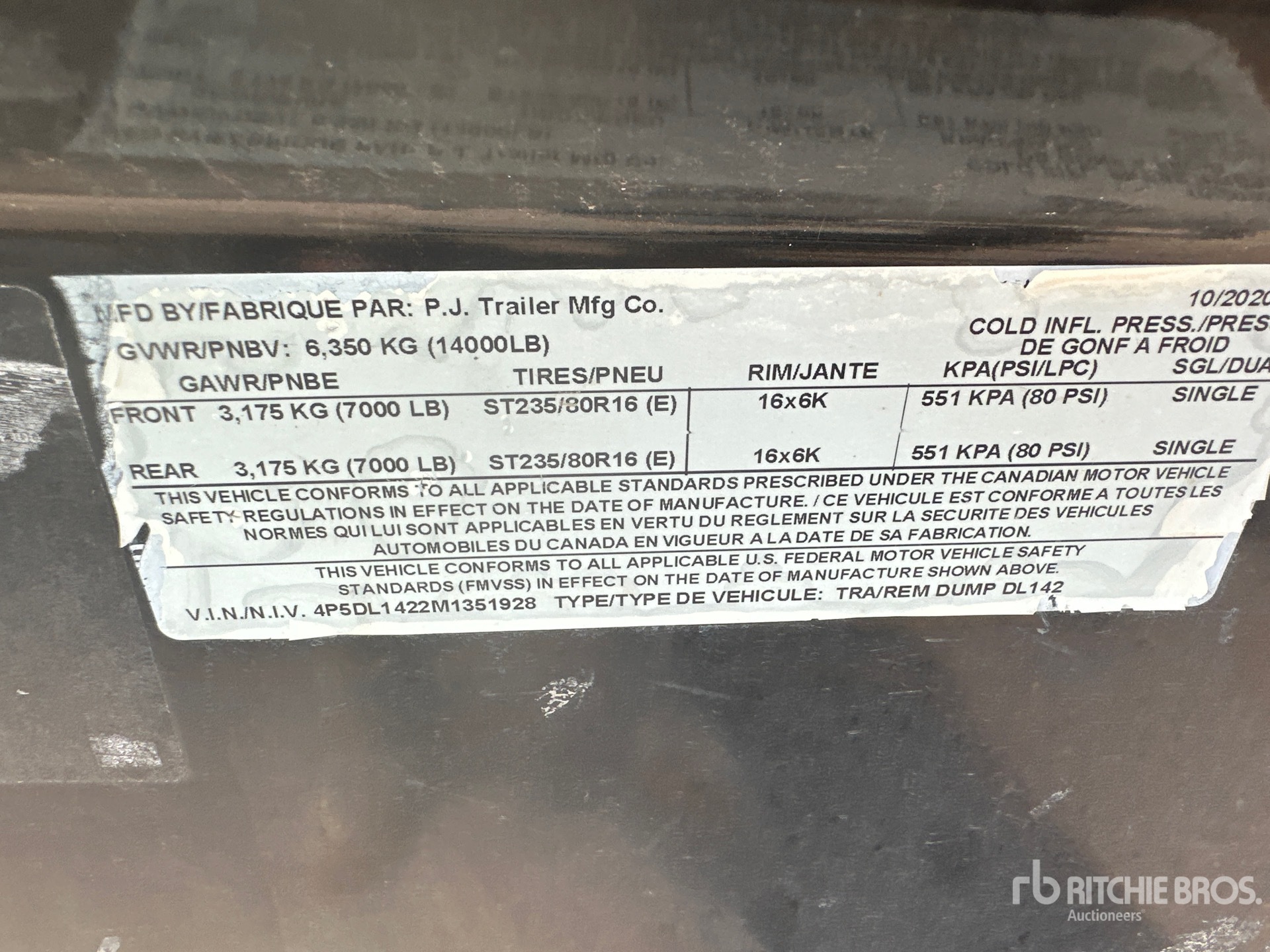 2021 Pj Trailers DL142