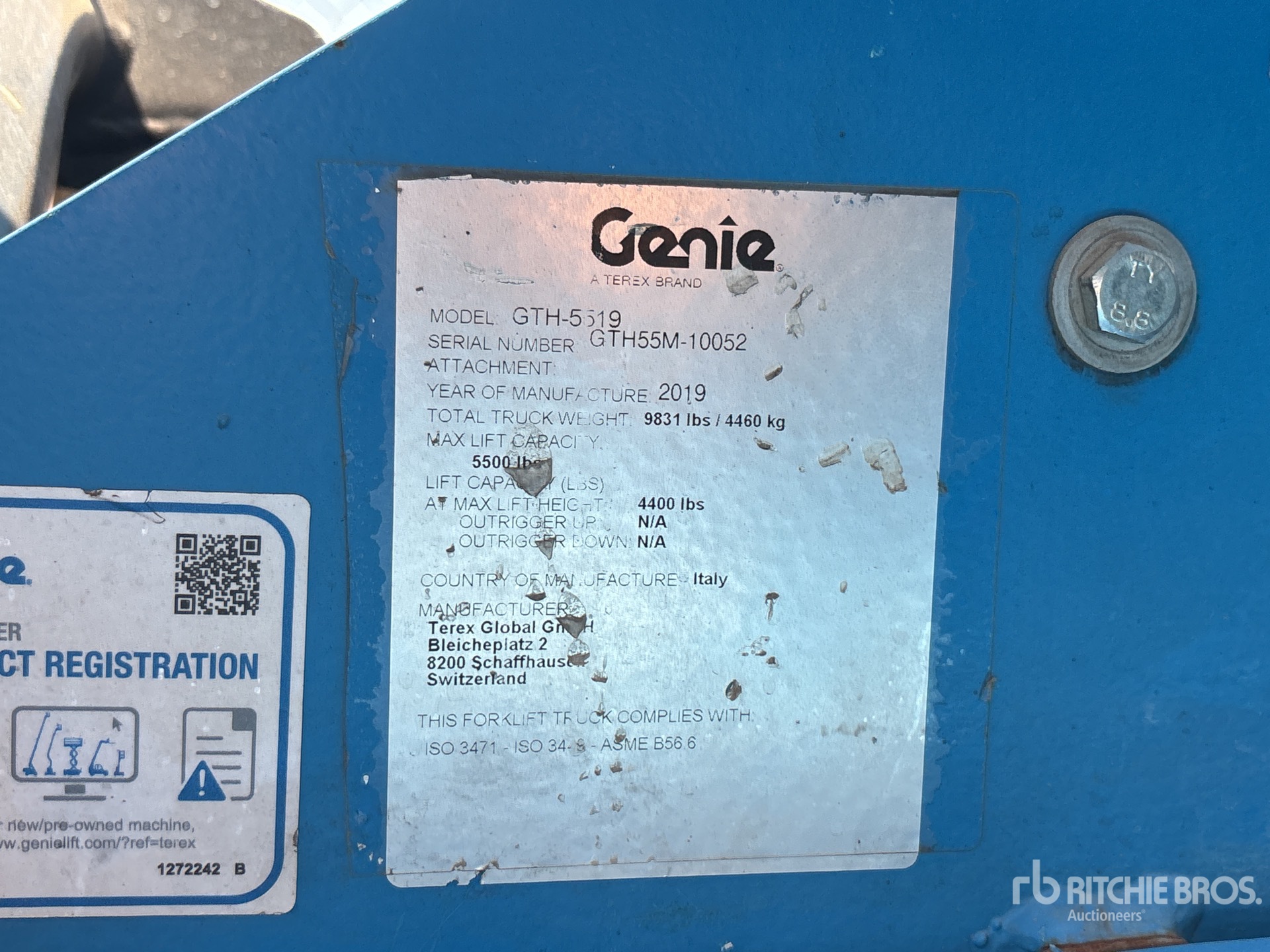2019 Genie GTH-5519