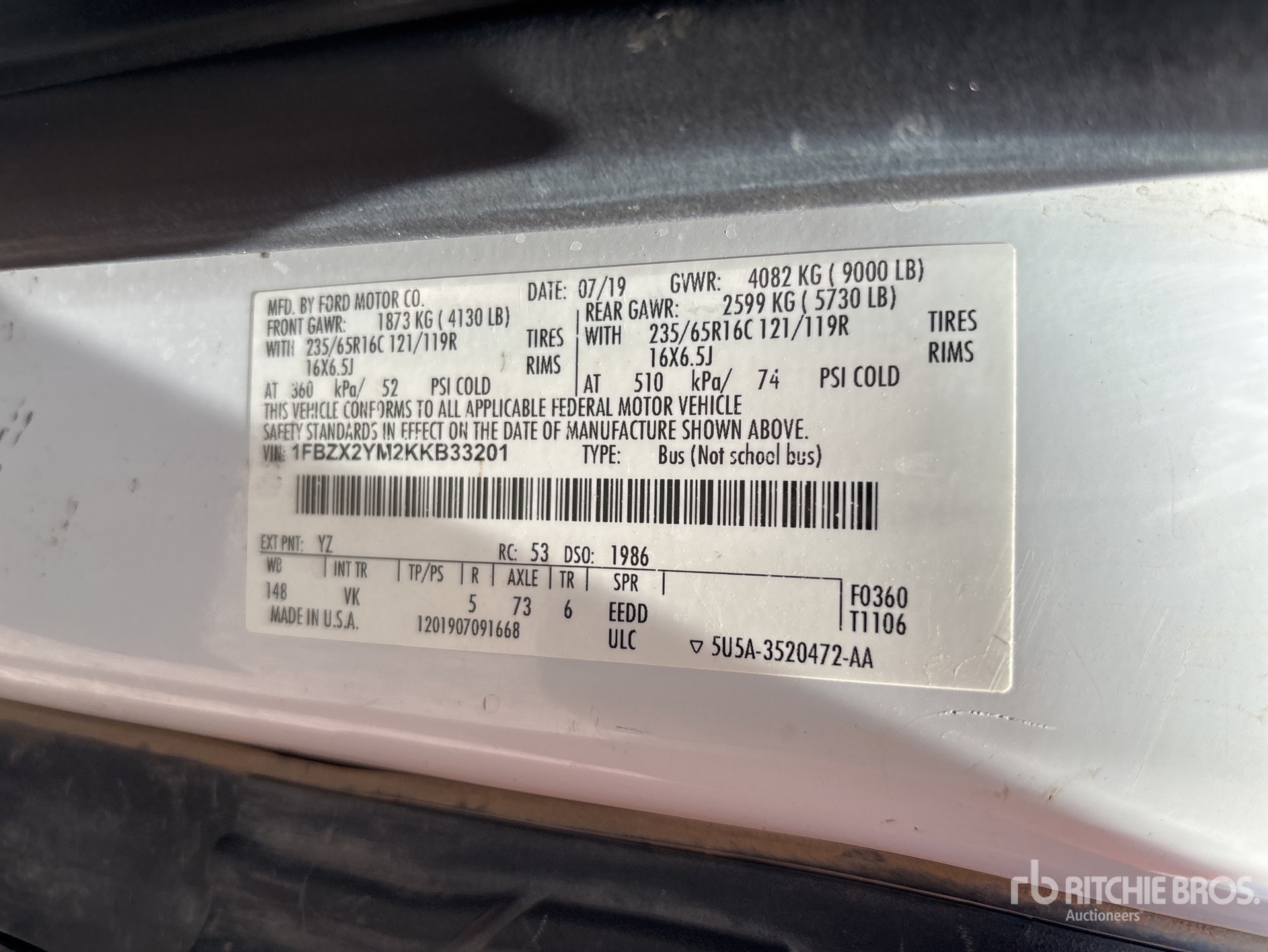 2019 Ford TRANSIT