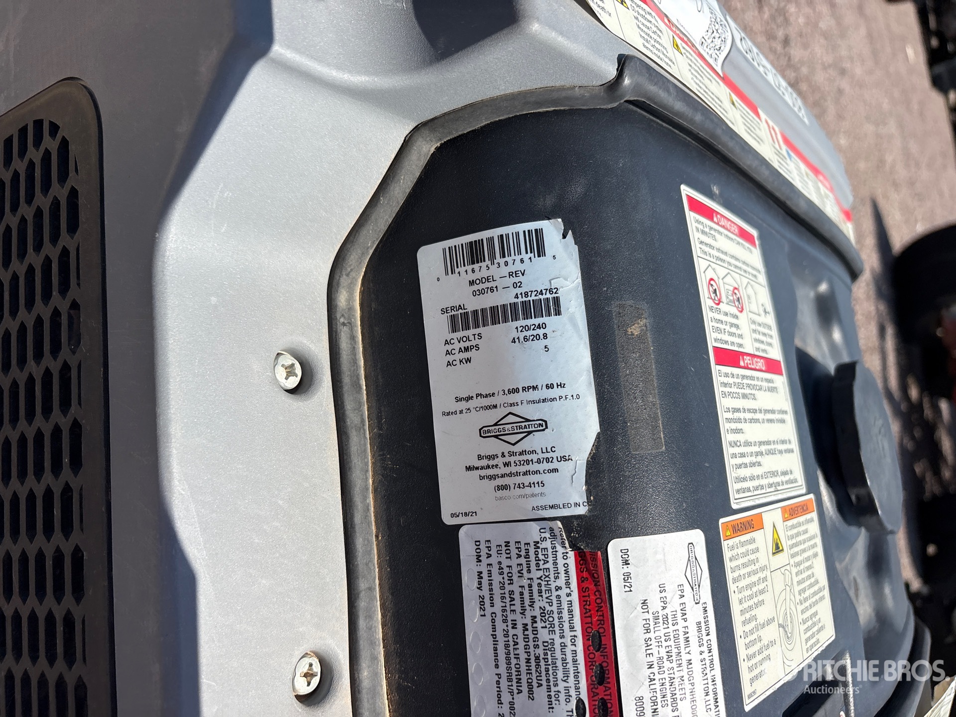 2021 Briggs And Stratton BGP6500