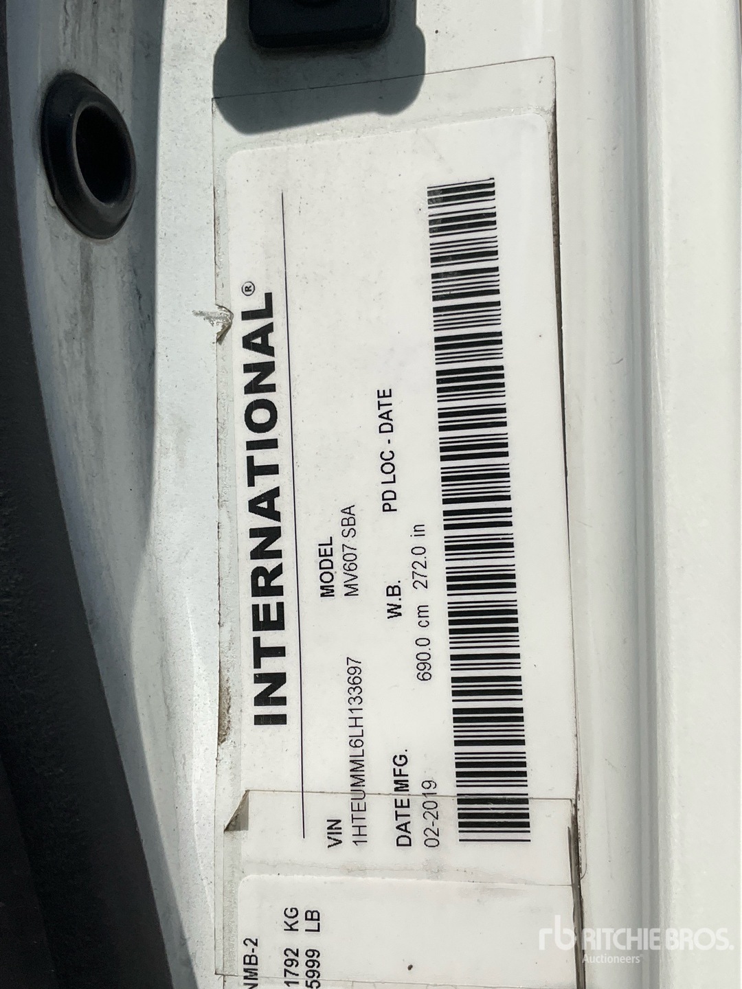 2019 International MV607