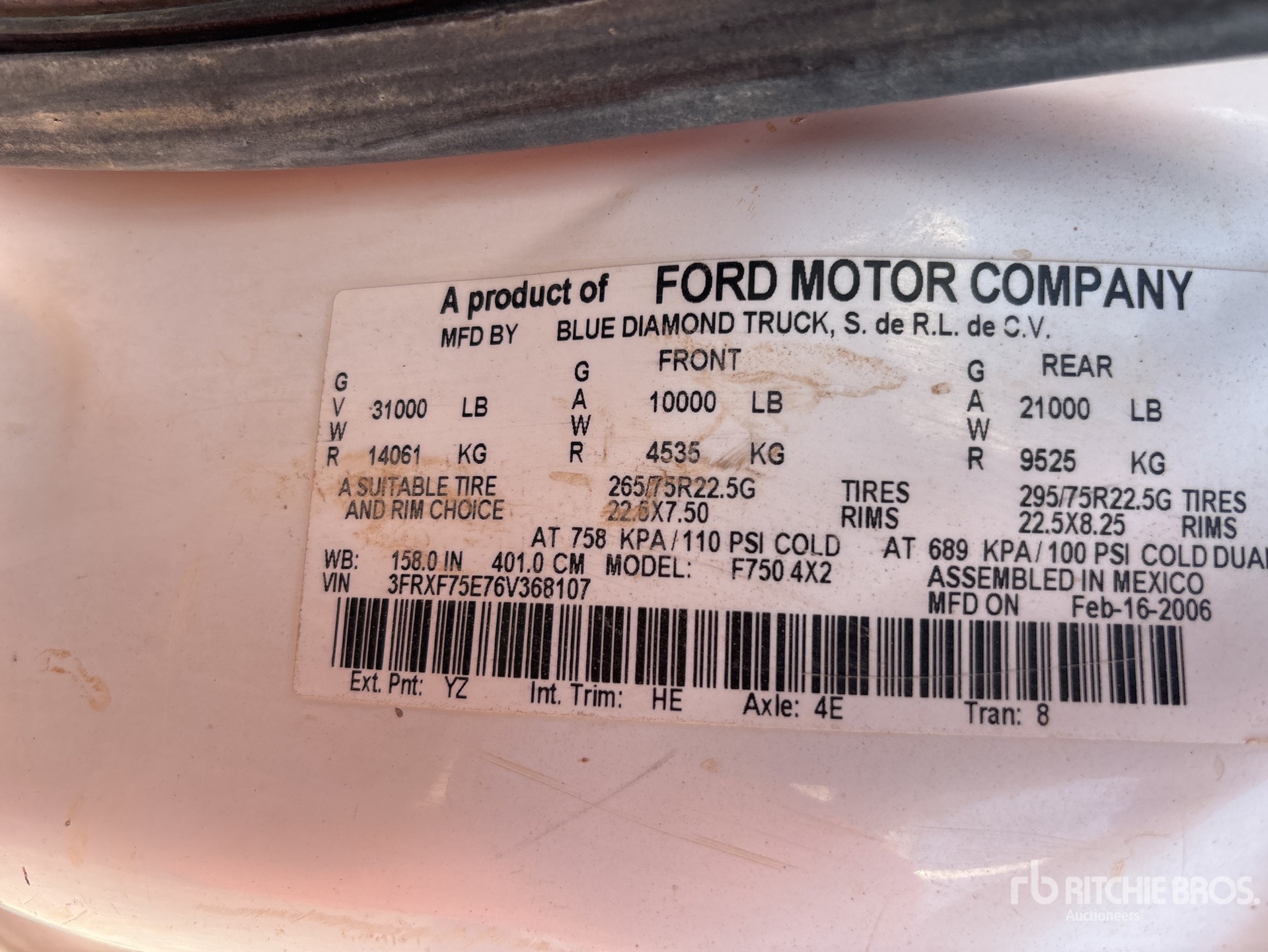 2006 Ford F-750