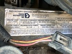 Engine with Emission Label