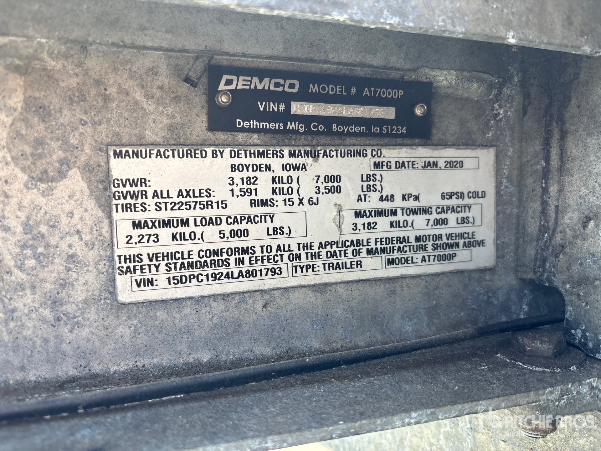 2020 Demco AT7000P