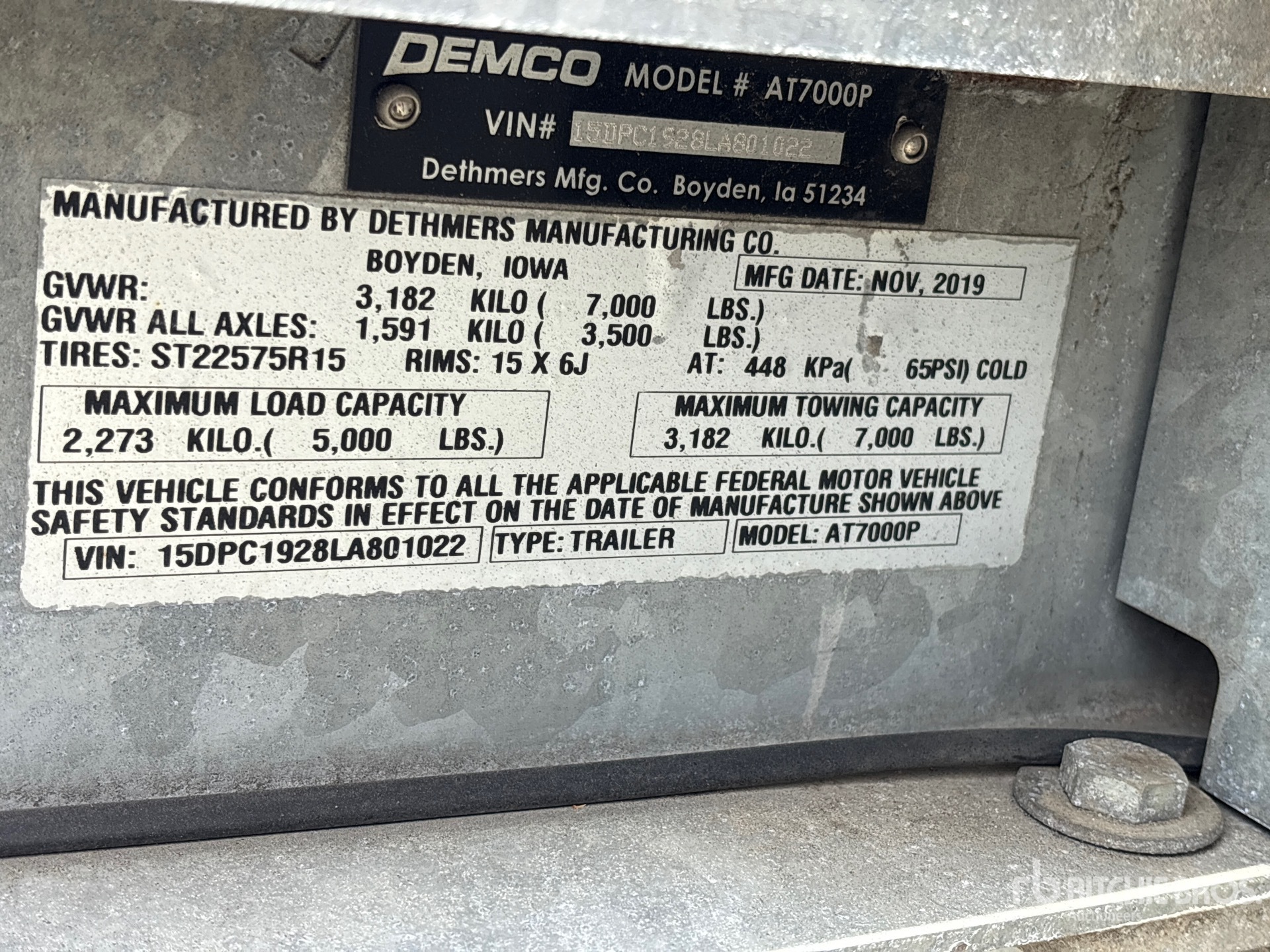 2020 Demco AT7000P