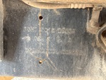 General Appearance with Frame Stamp Serial Number/VIN Photo