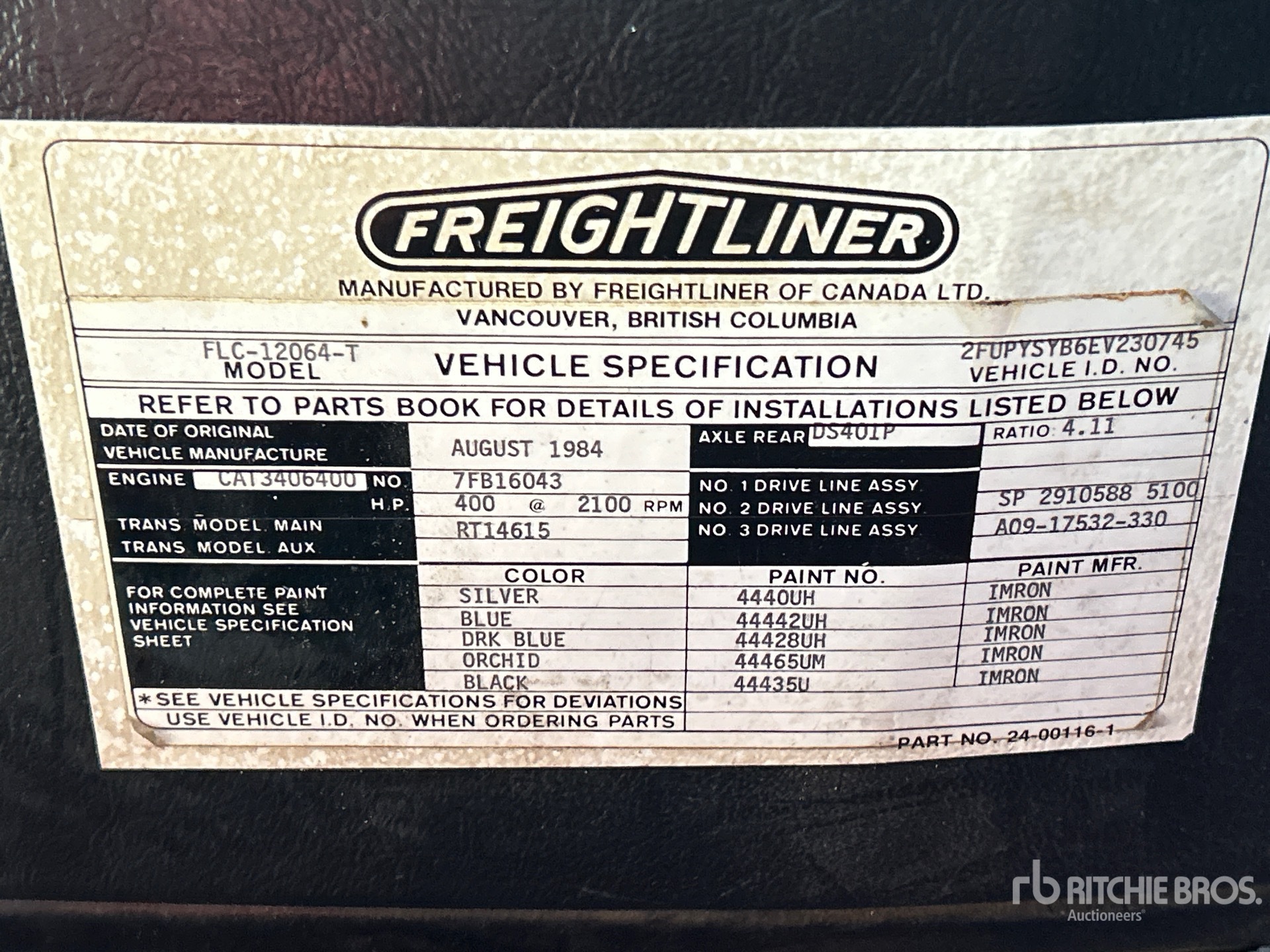 1984 Freightliner FLC-12064-T