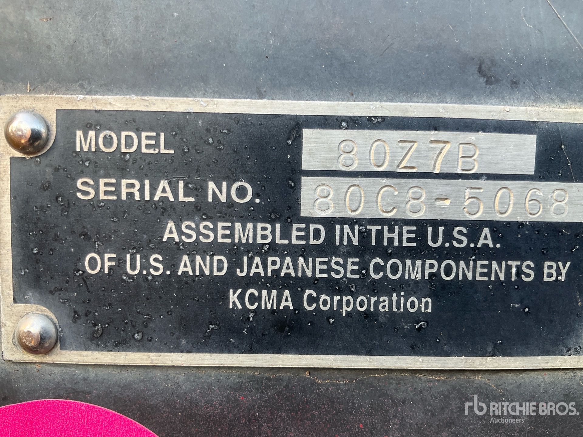 2017 Kawasaki 80Z7B