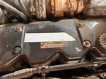 Engine with Emission Label