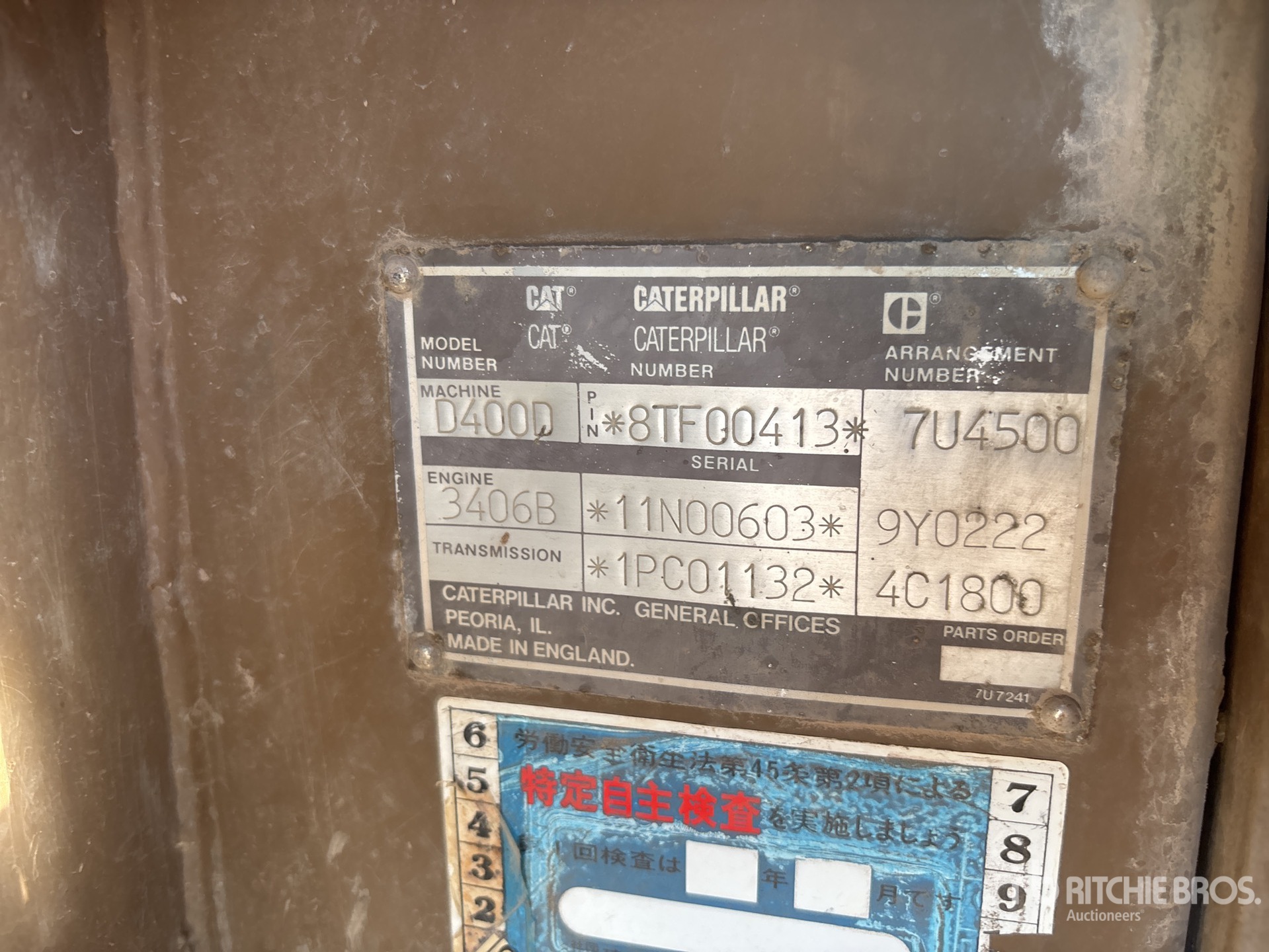 1991 Caterpillar D400D