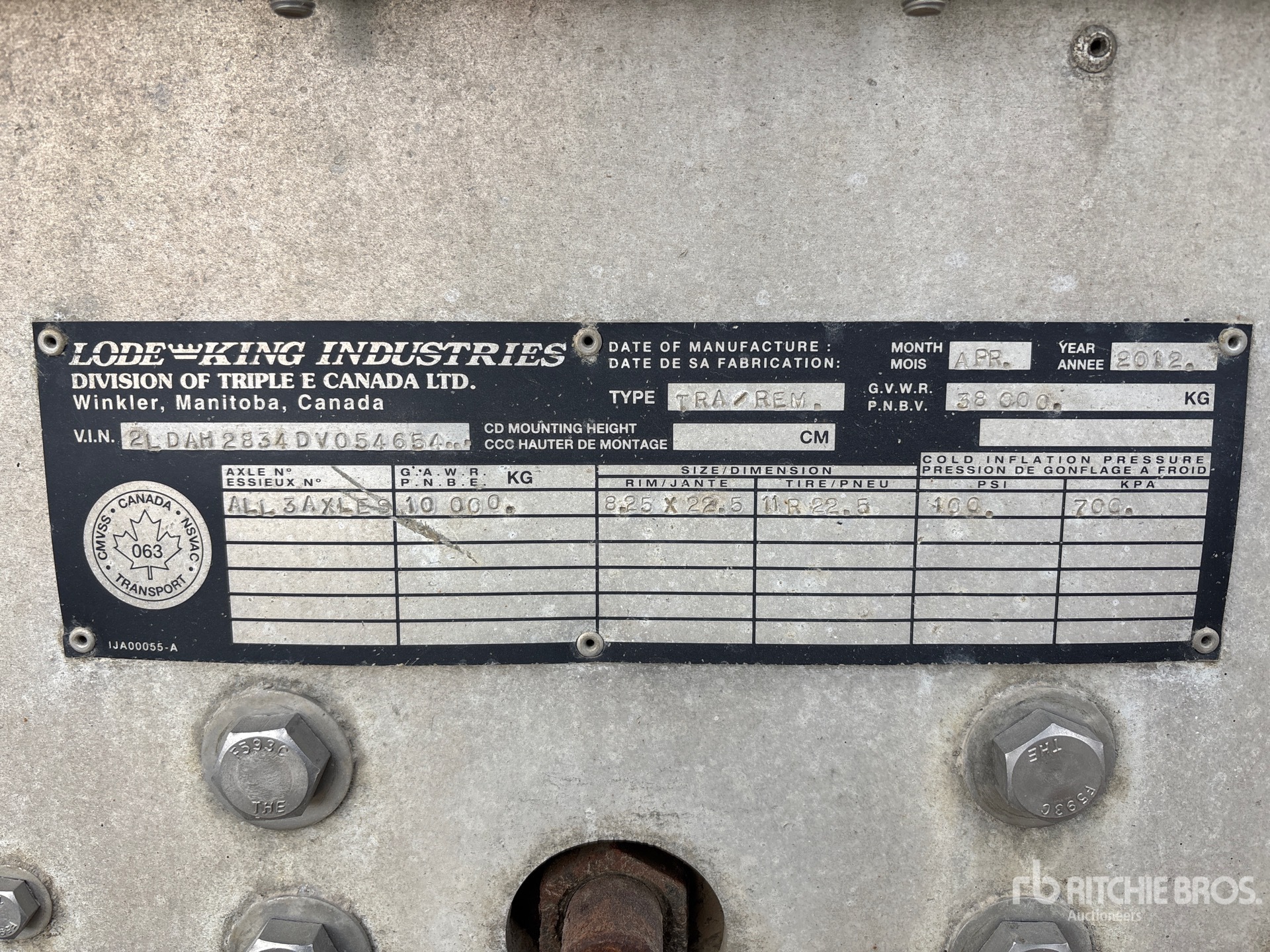 2013 Load King Tri/A Super B-Train Lead