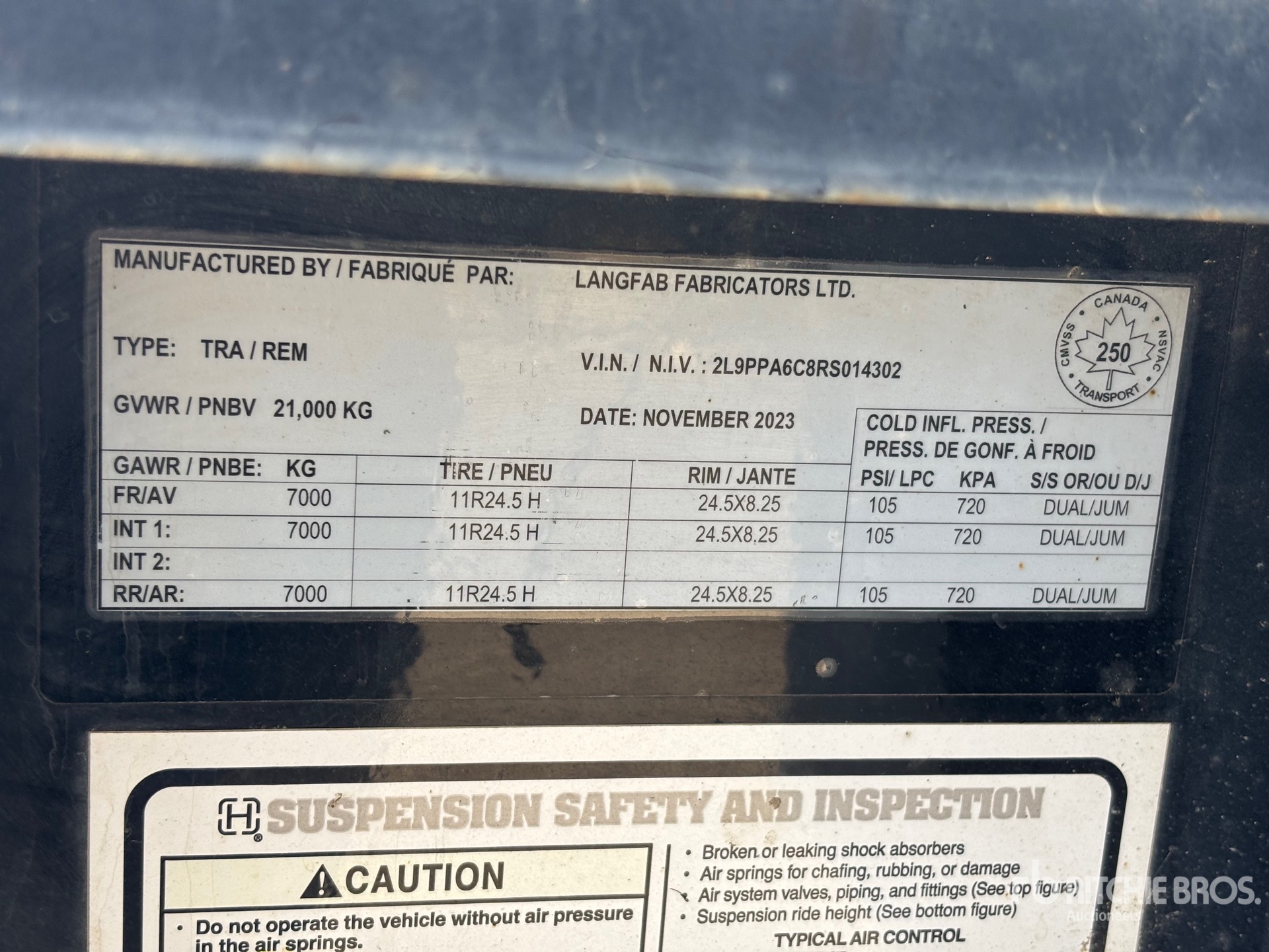 General Appearance with Numéro de série/Numéro d'identification du véhicule automobile