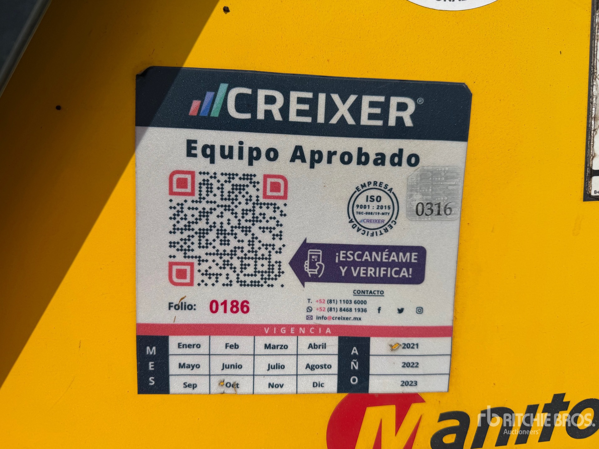 2019 Grove GRT8100