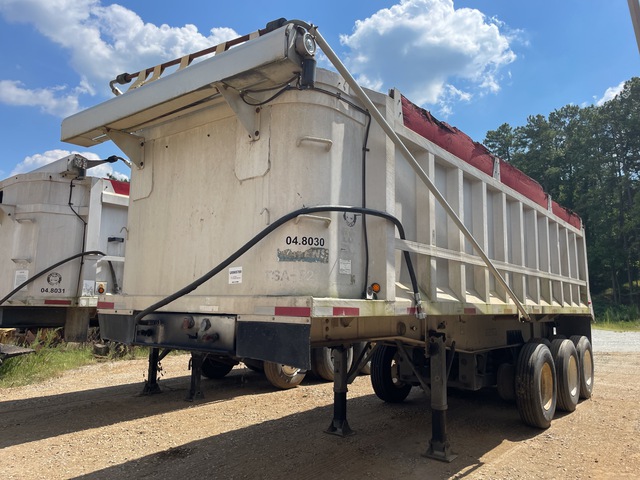 1985 Ravens 26 ft Tri/A Aluminum End Dump Trailer