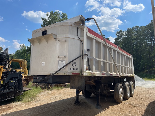 1986 Rogers DTA260BW4 25 ft 6 in Tri/A Aluminum End Dump Trailer