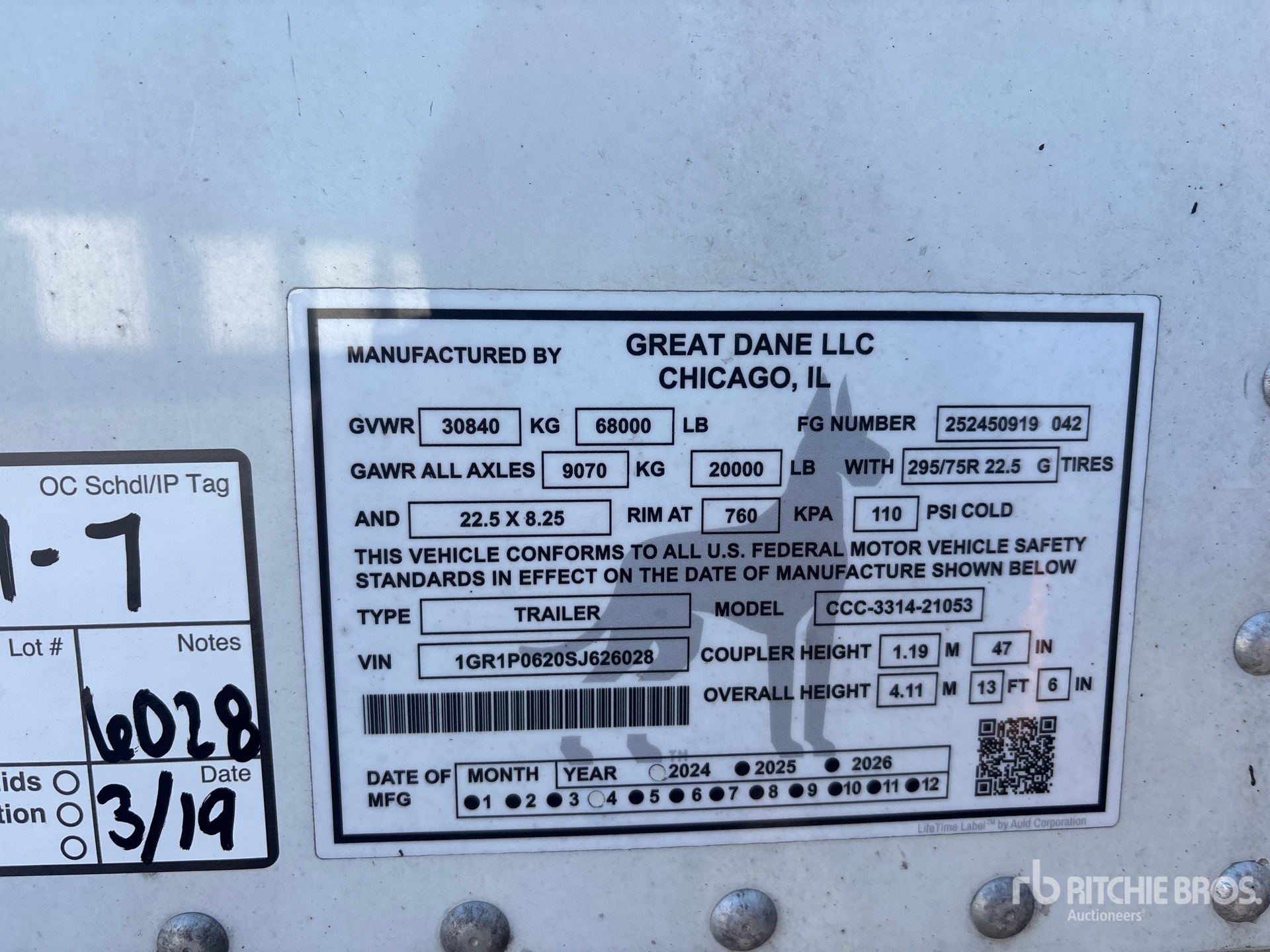 2025 Great Dane CCC-3314-21053