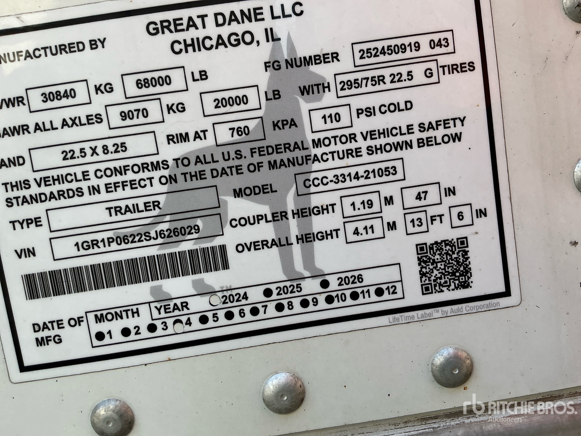2025 Great Dane CCC-3314-21053