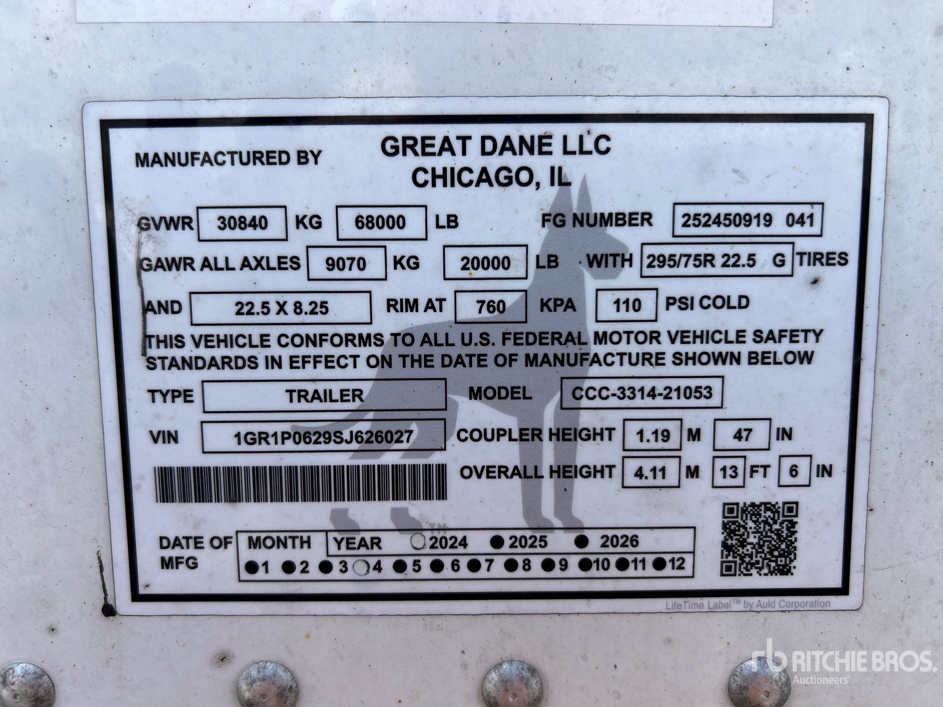 2025 Great Dane CCC-3314-21053