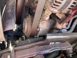 Engine with A/C Compressor