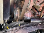 Engine with A/C Compressor