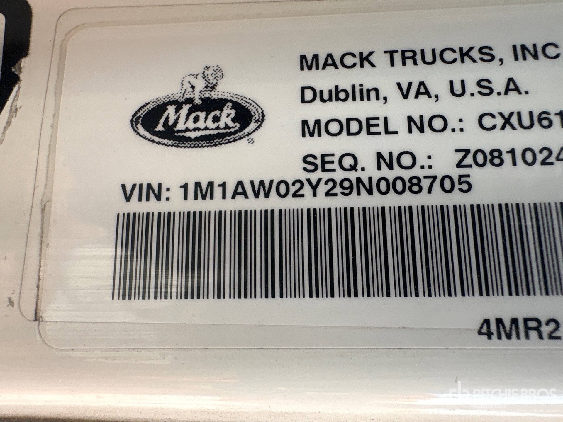 2009 Mack CH613
