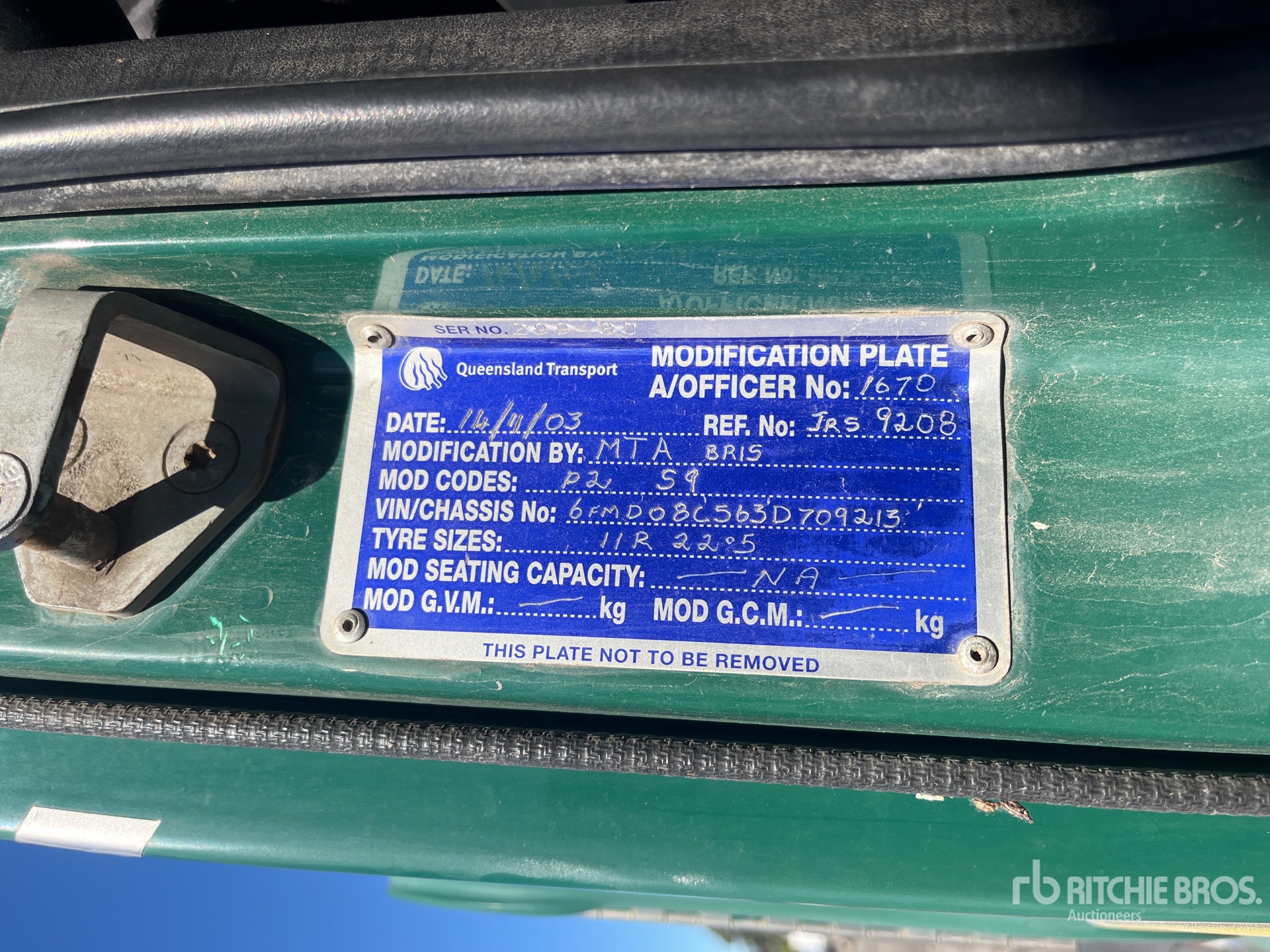 2003 Mack QH688RS QANTUM