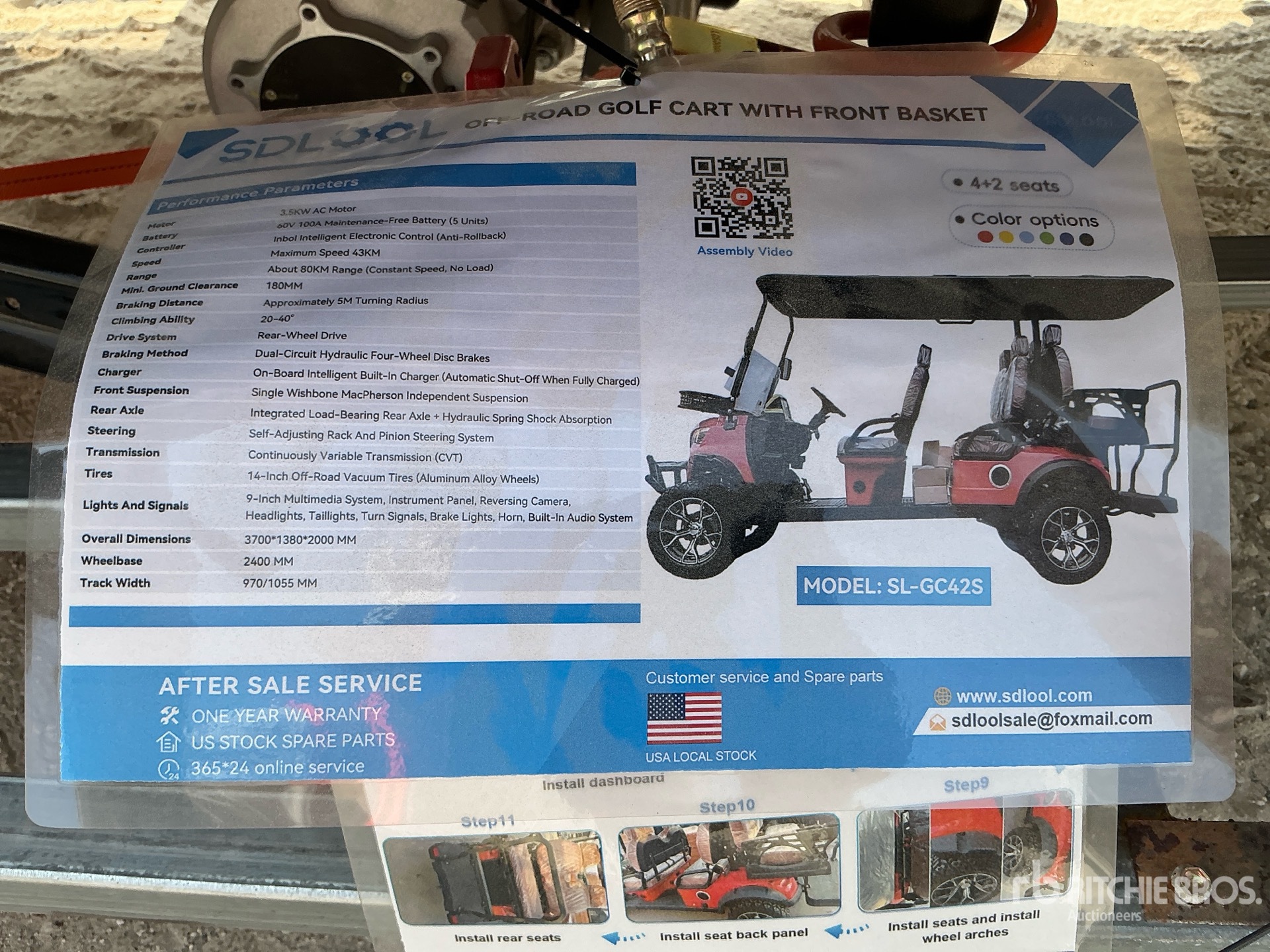 General Appearance with Picture, Left Front Corner