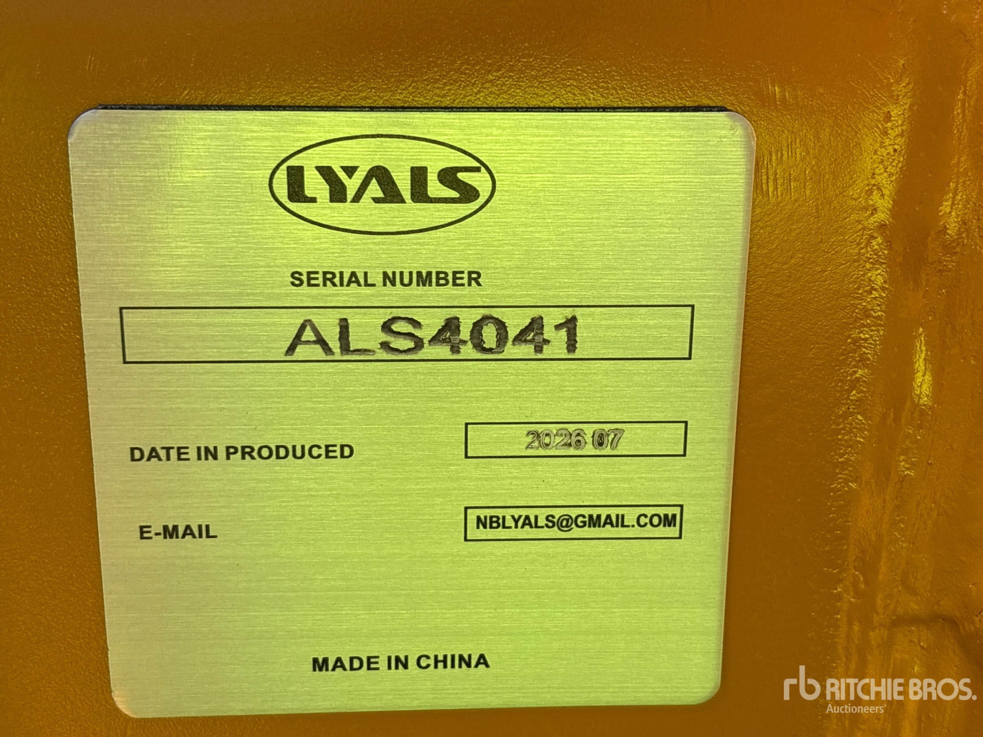 2026 LYALS ALS EB320
