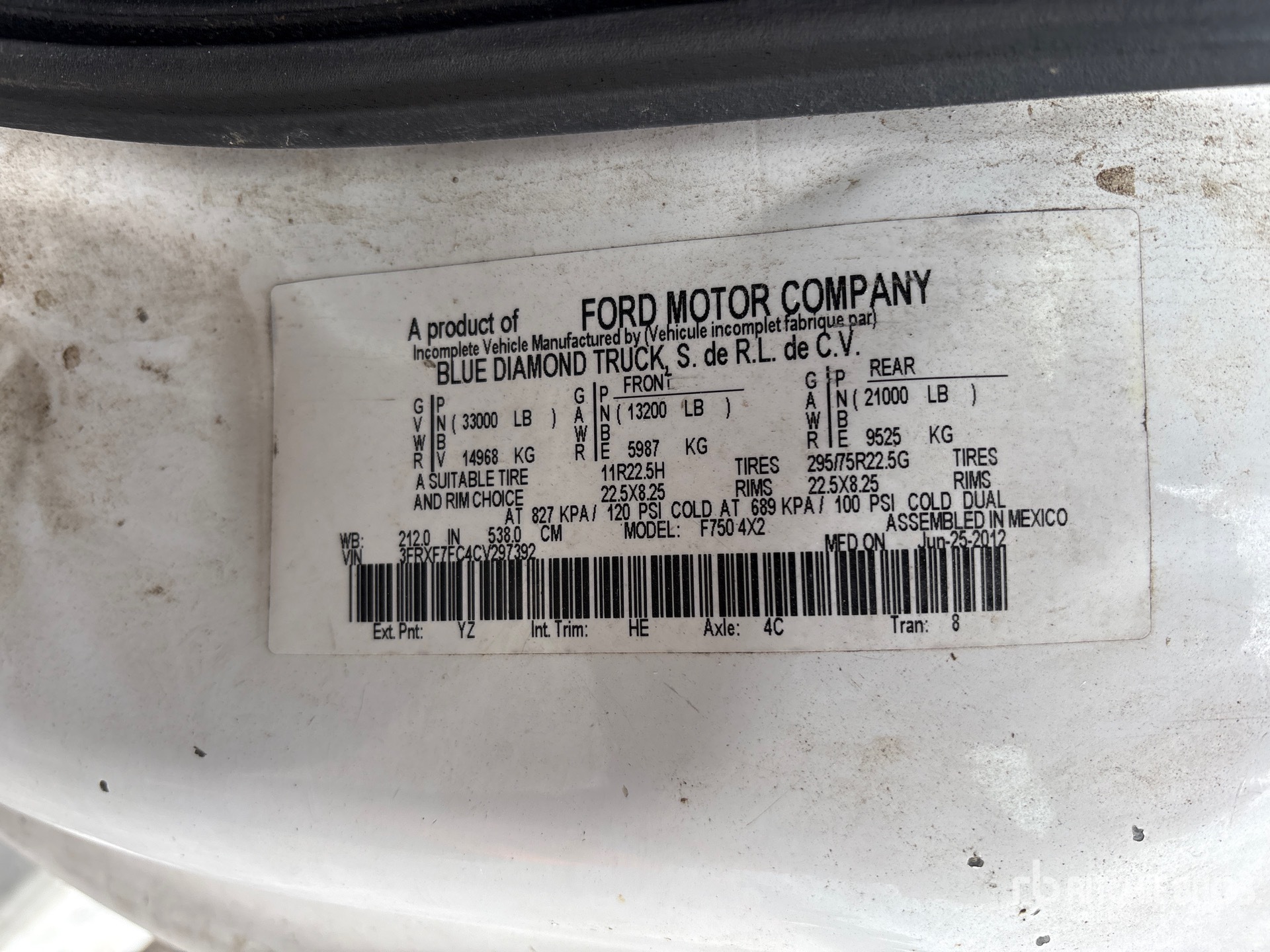 2012 Ford F-750