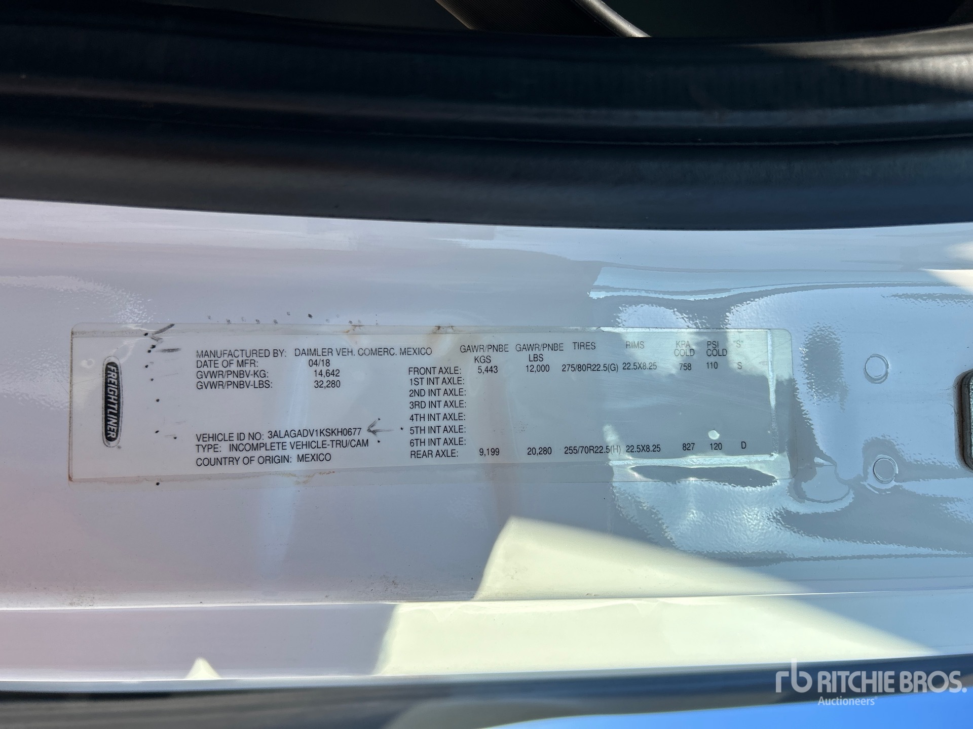 2019 Freightliner CASCADIA 113