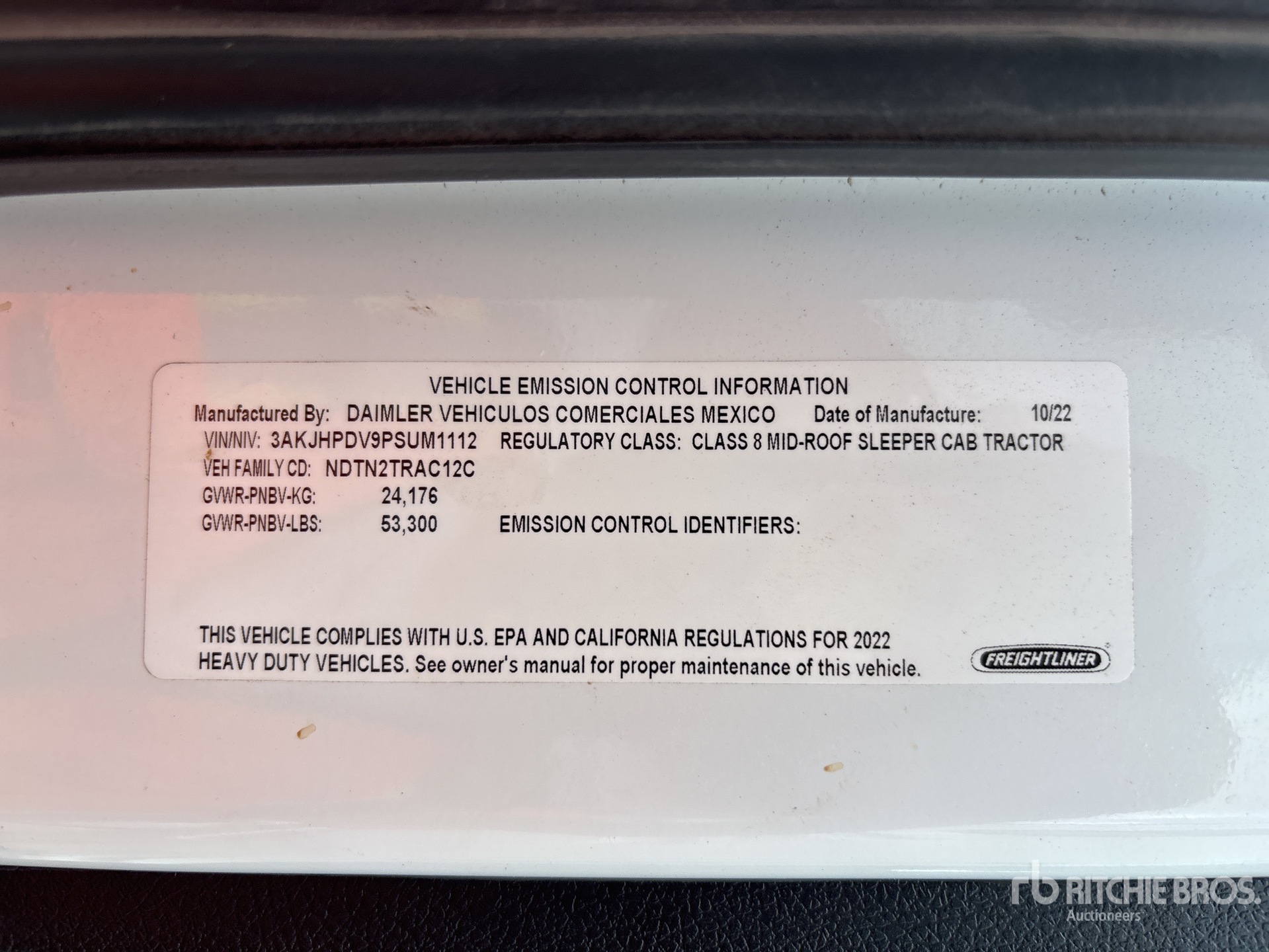 2023 Freightliner CASCADIA 116