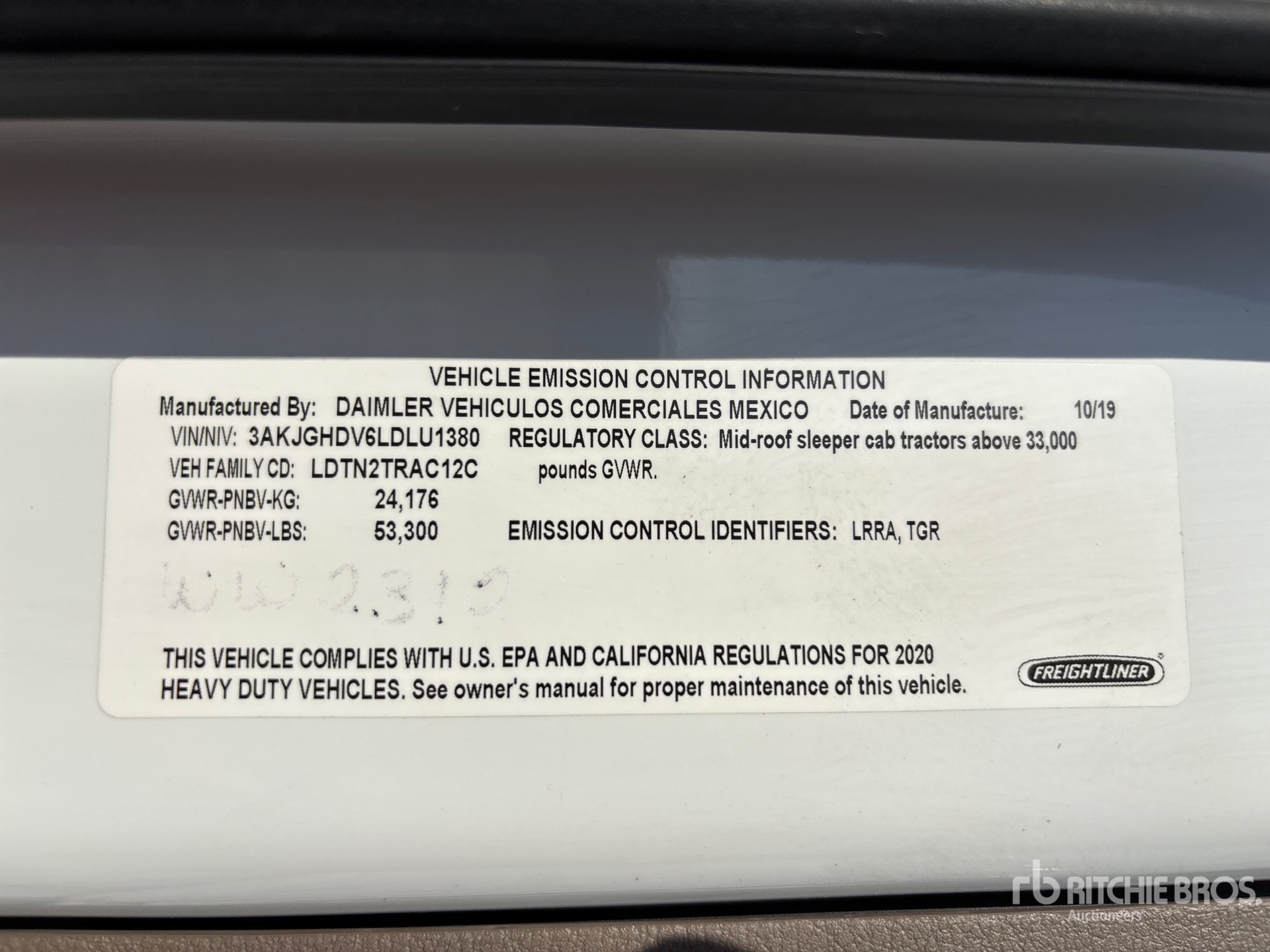 2020 Freightliner Cascadia 113