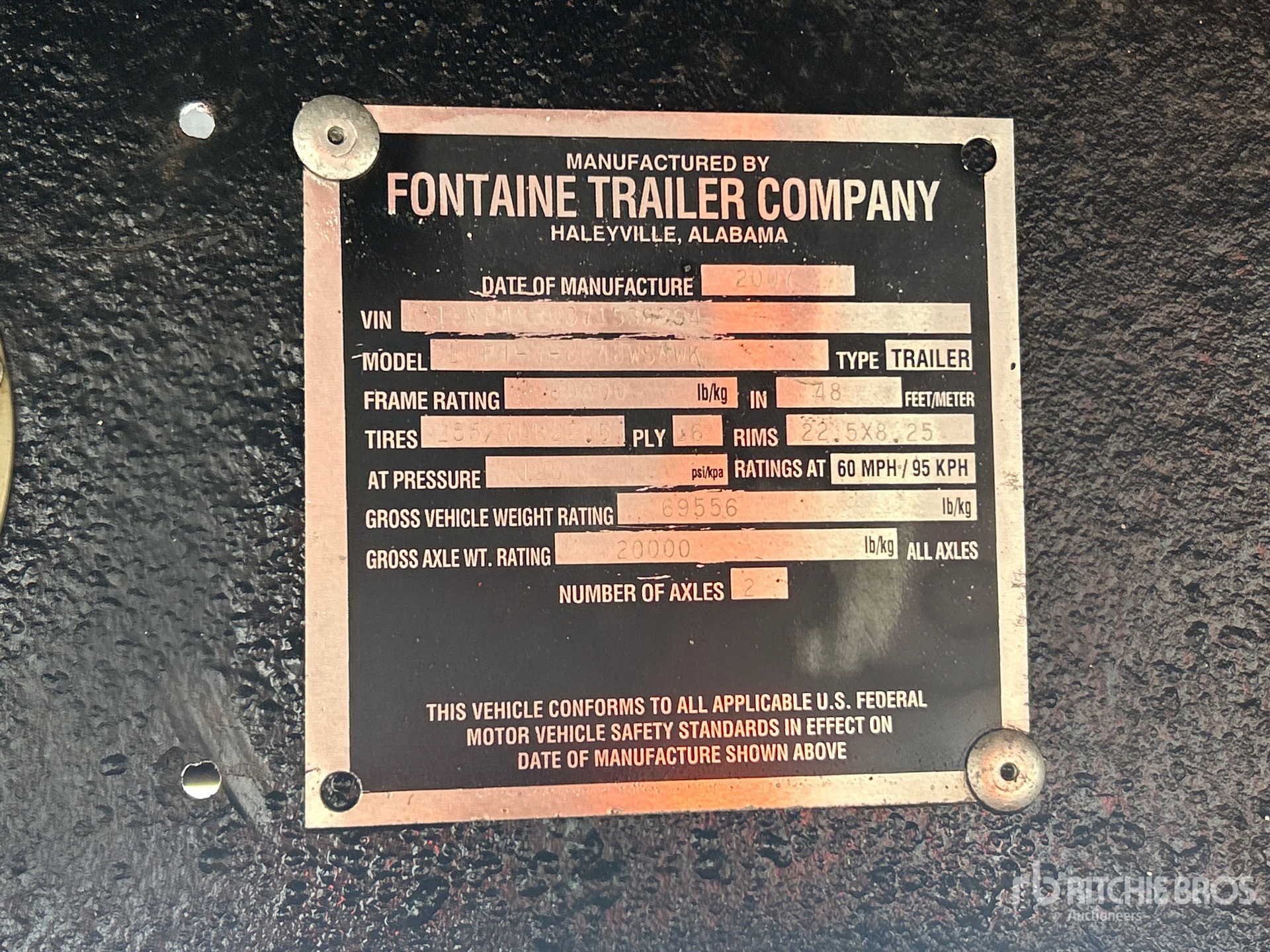 Photo of a 2007 Fontaine EDFTY8048WSAWK