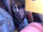 Engine with A/C Compressor
