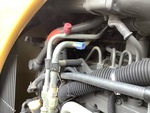 Engine with A/C Compressor