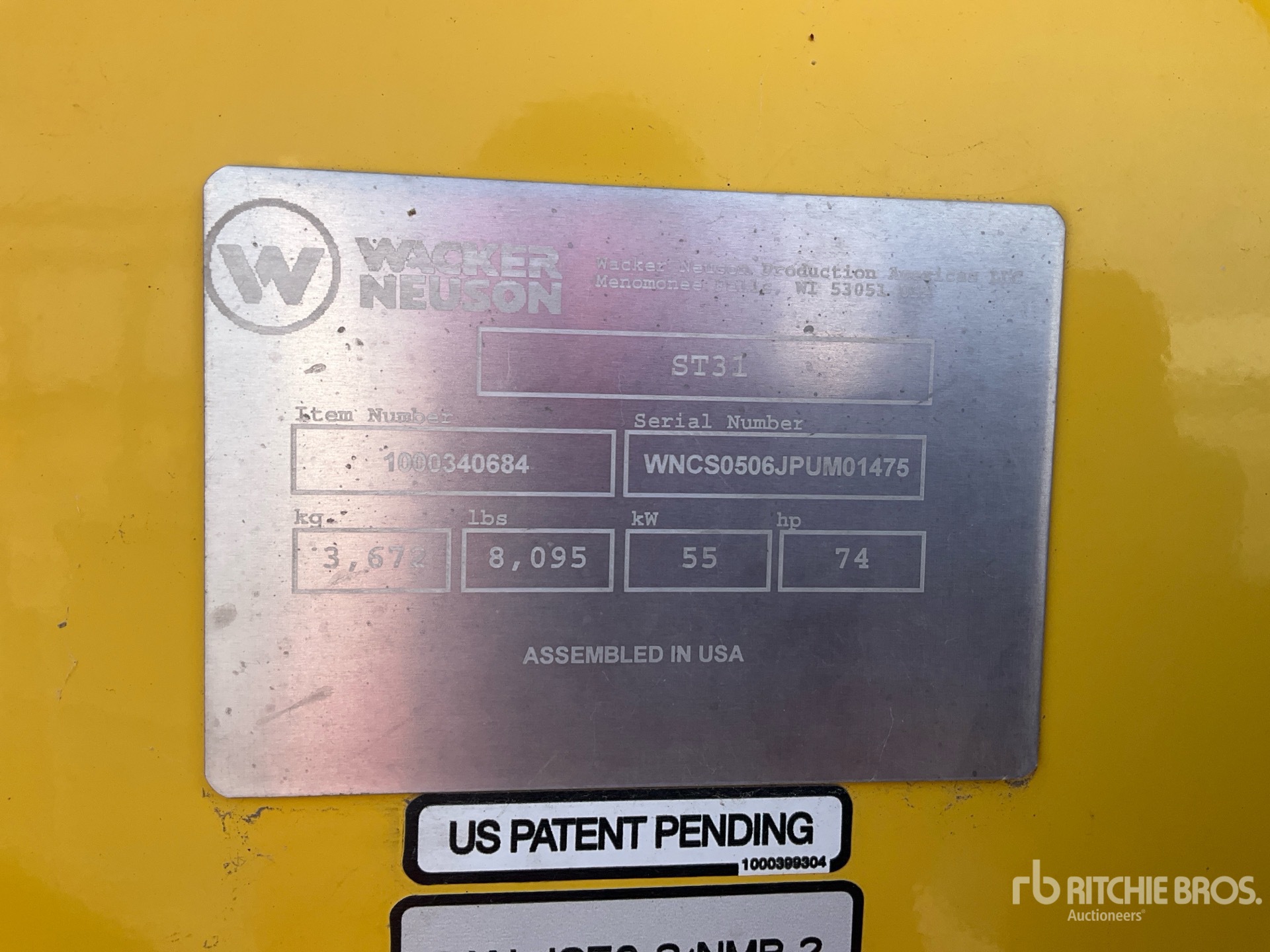 2019 Wacker Neuson ST31