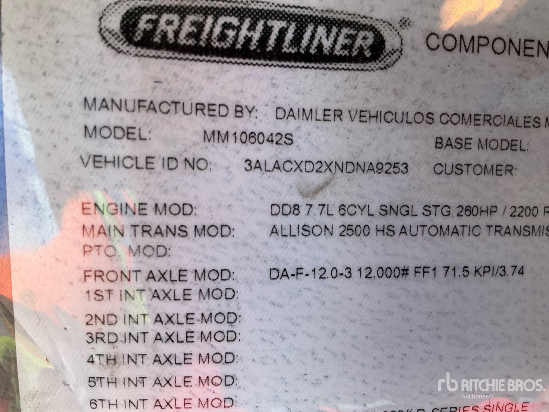 2022 Freightliner M2 106