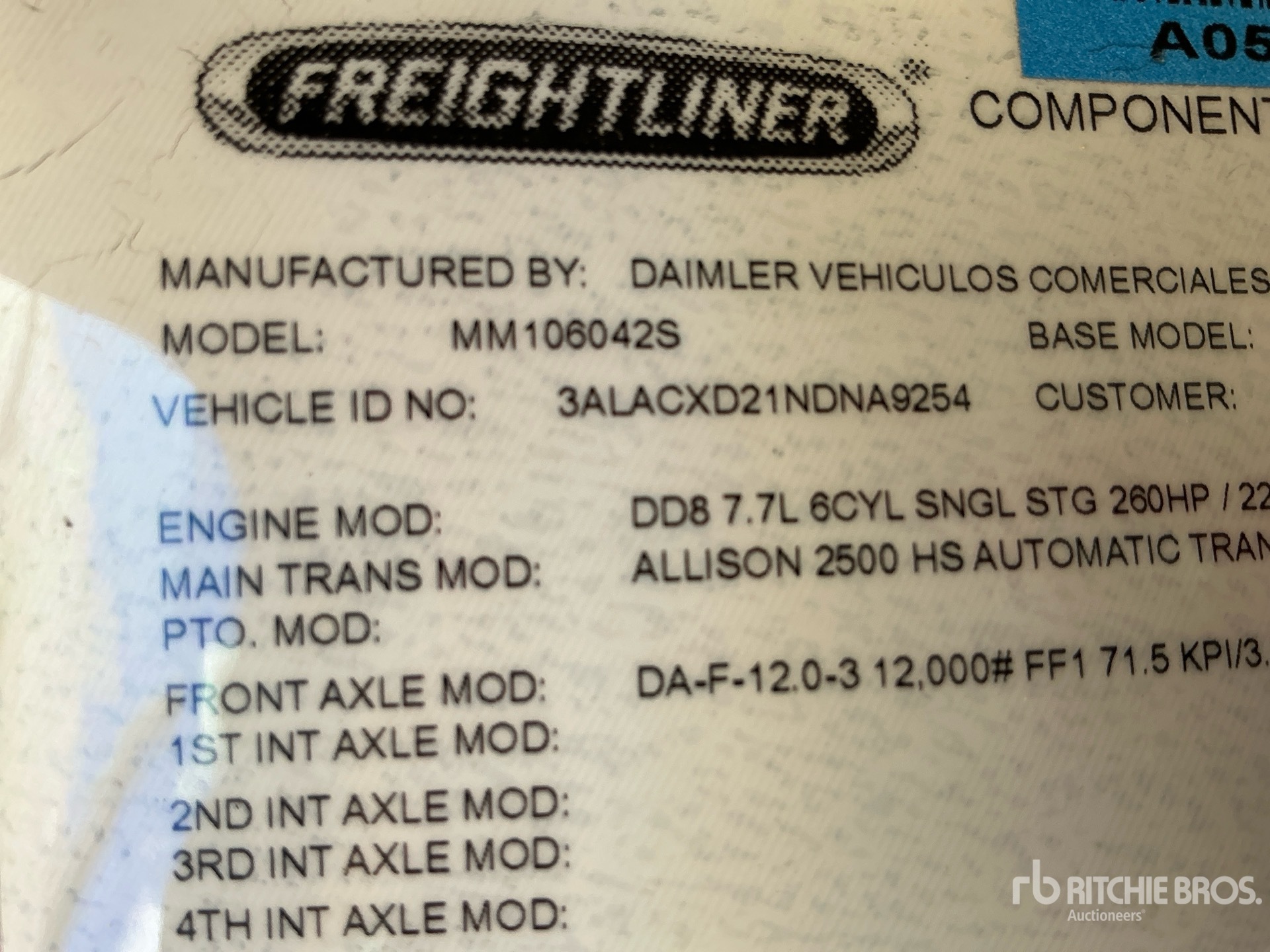 2022 Freightliner M2 106