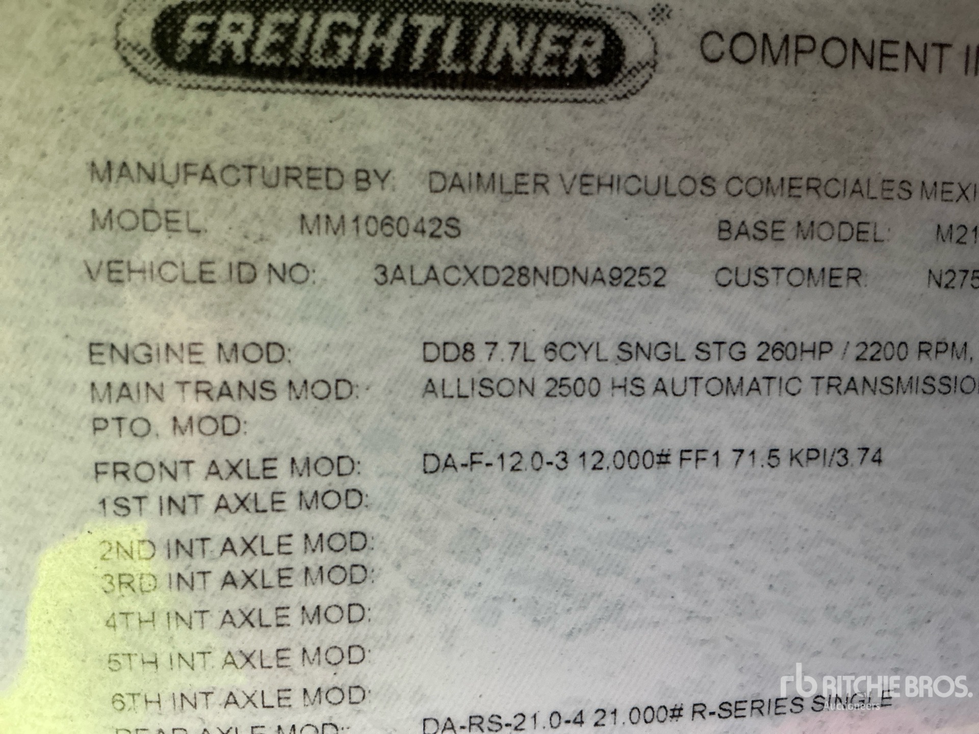 2022 Freightliner M2 106