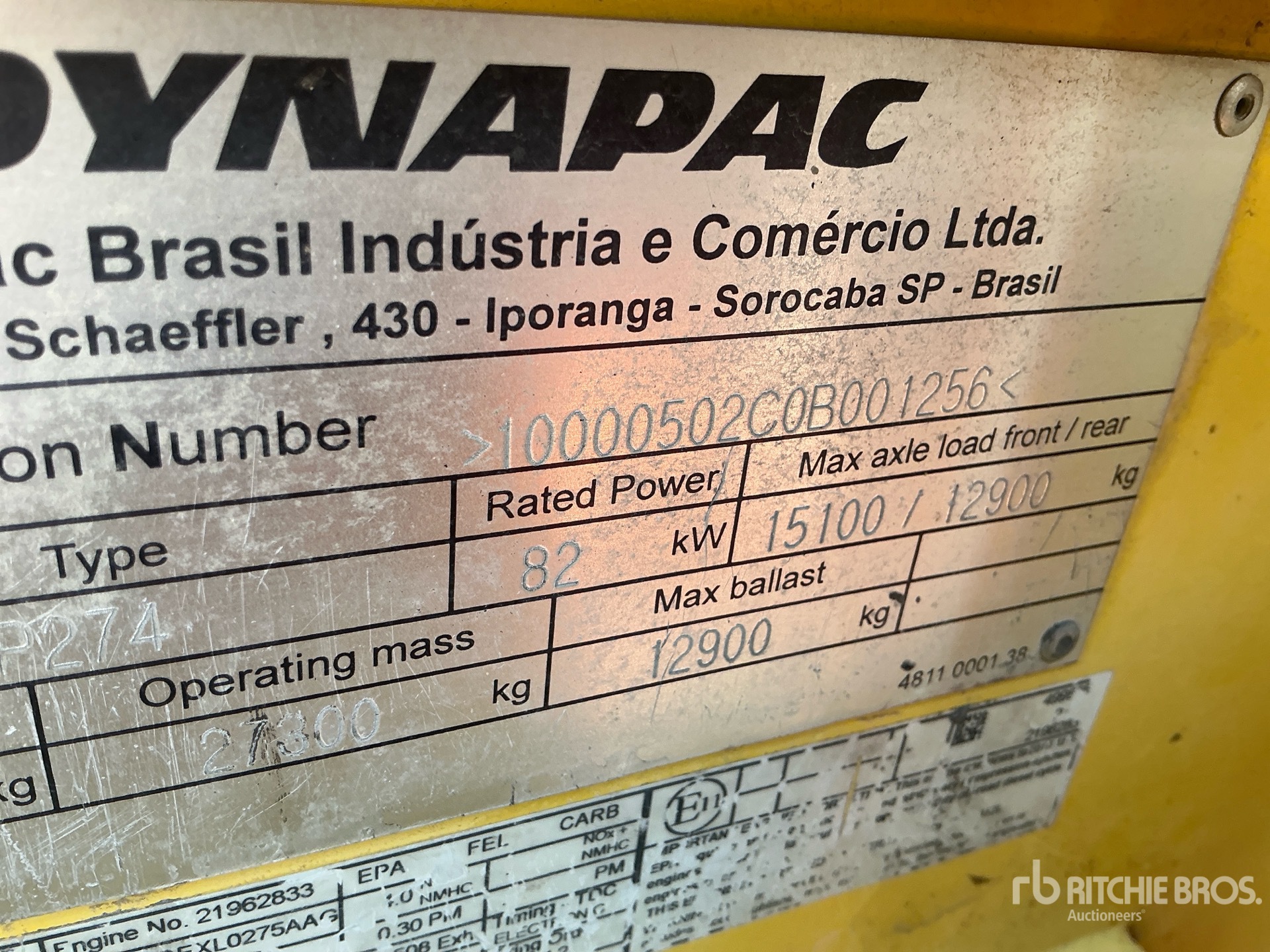 2011 Dynapac CP274