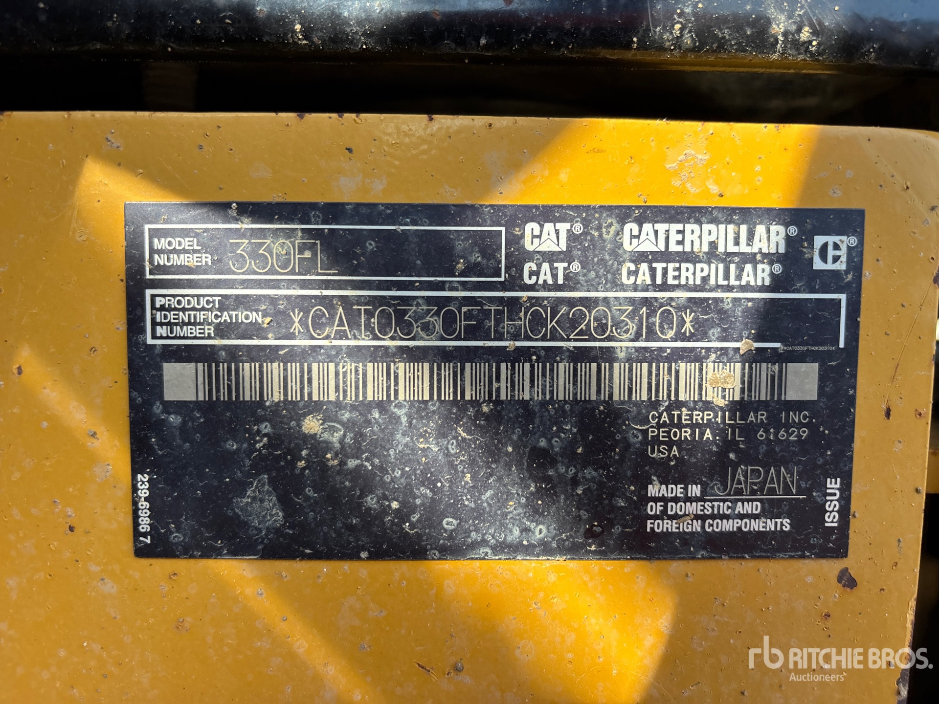 2019 Caterpillar 330F L