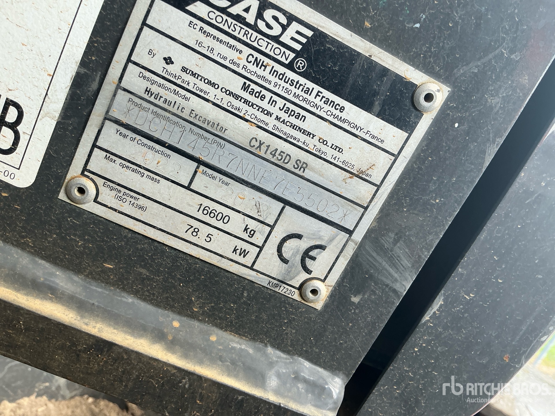 2022 Case CX145D SR